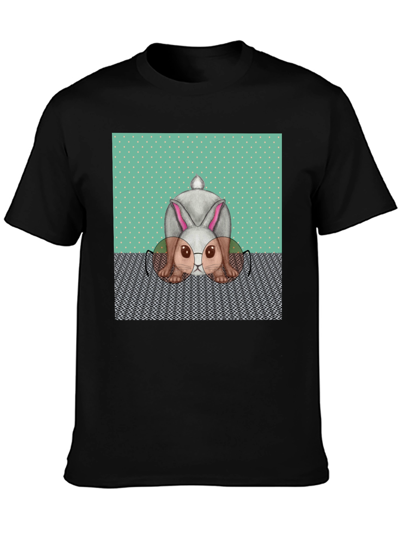 Funny Bunny T-Shirt - Reading Rabbit Design