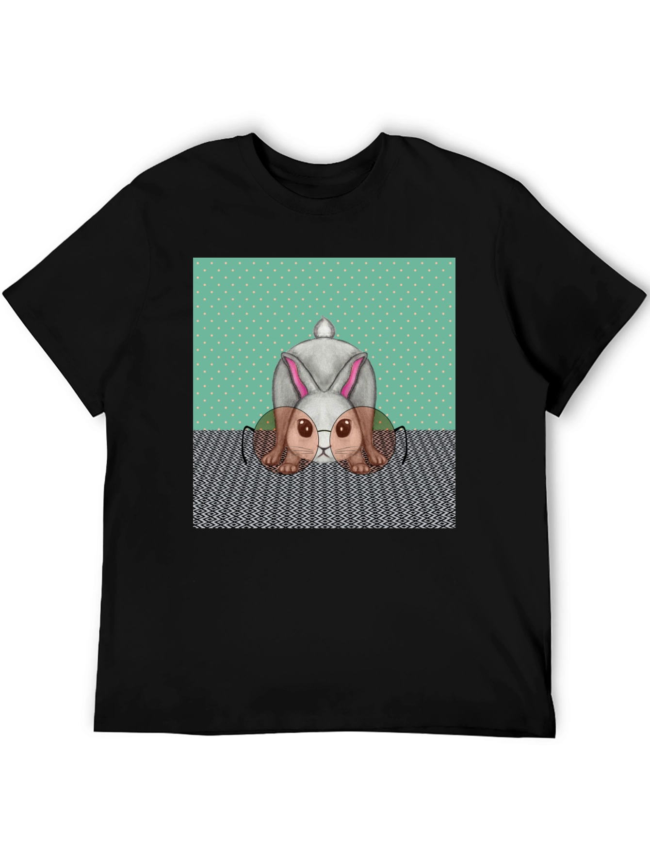Funny Bunny T-Shirt - Reading Rabbit Design