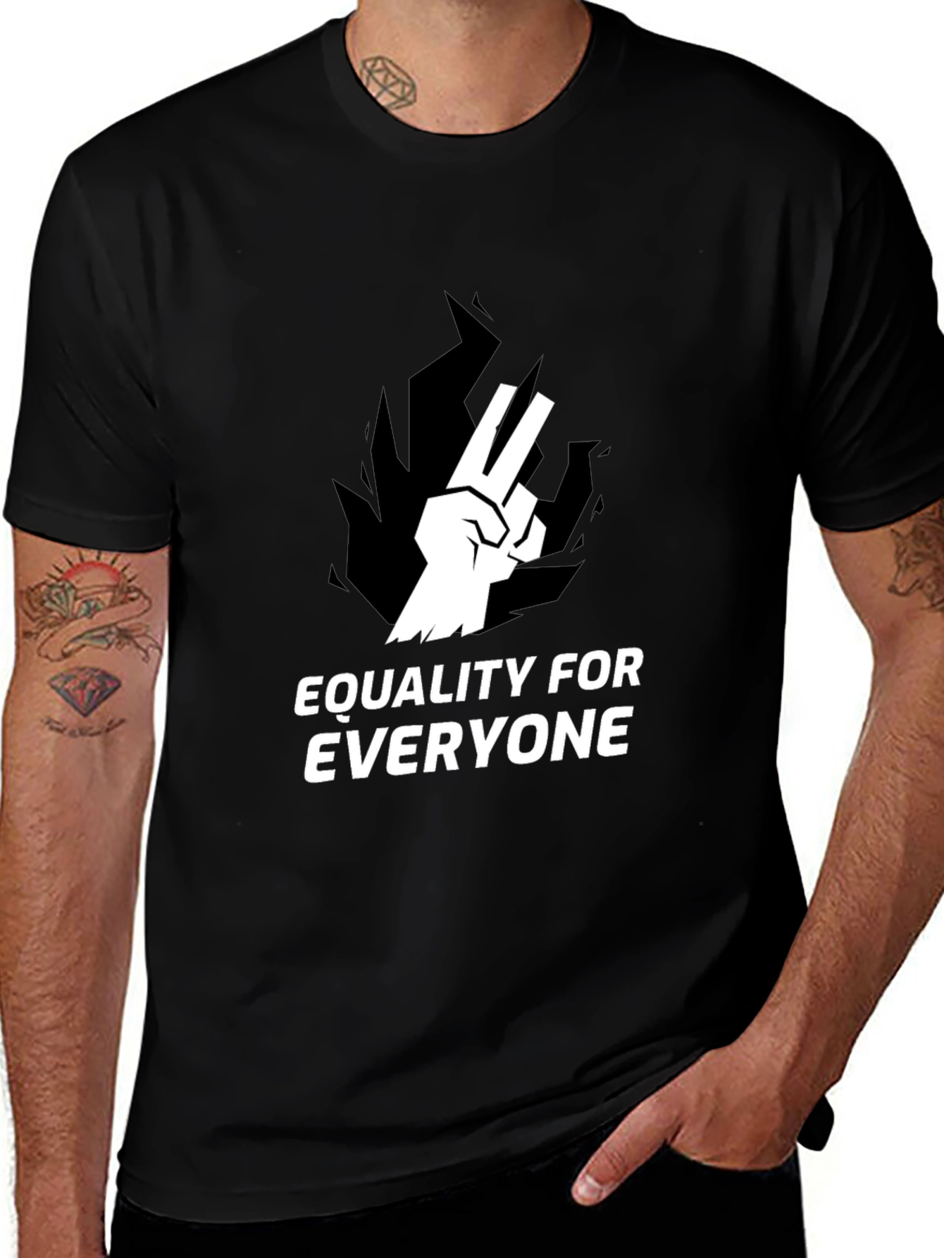 Equality for Everyone Black Graphic Tee