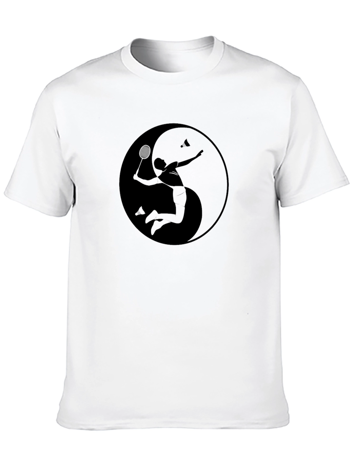 Yin Yang Badminton Graphic Tee