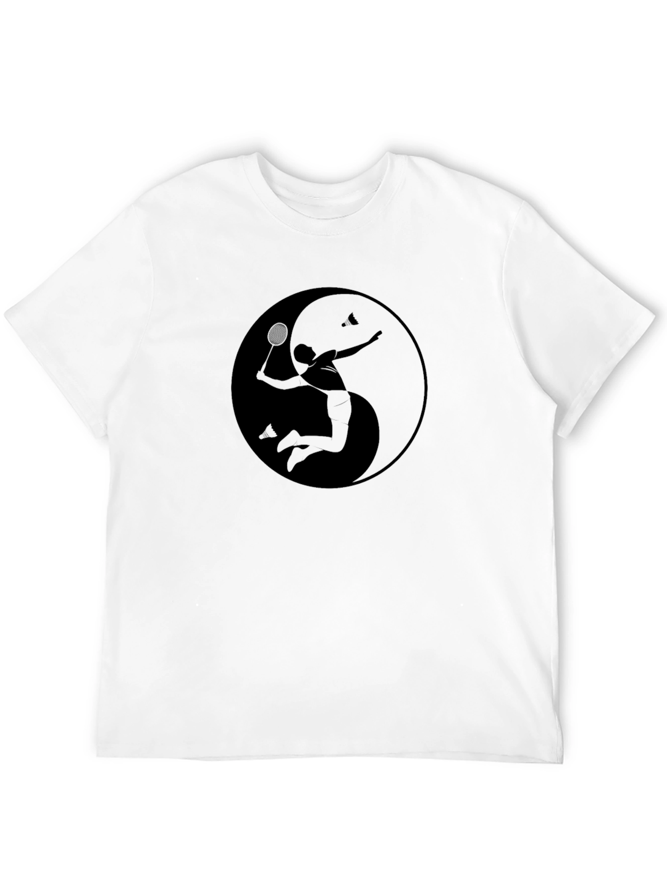 Yin Yang Badminton Graphic Tee