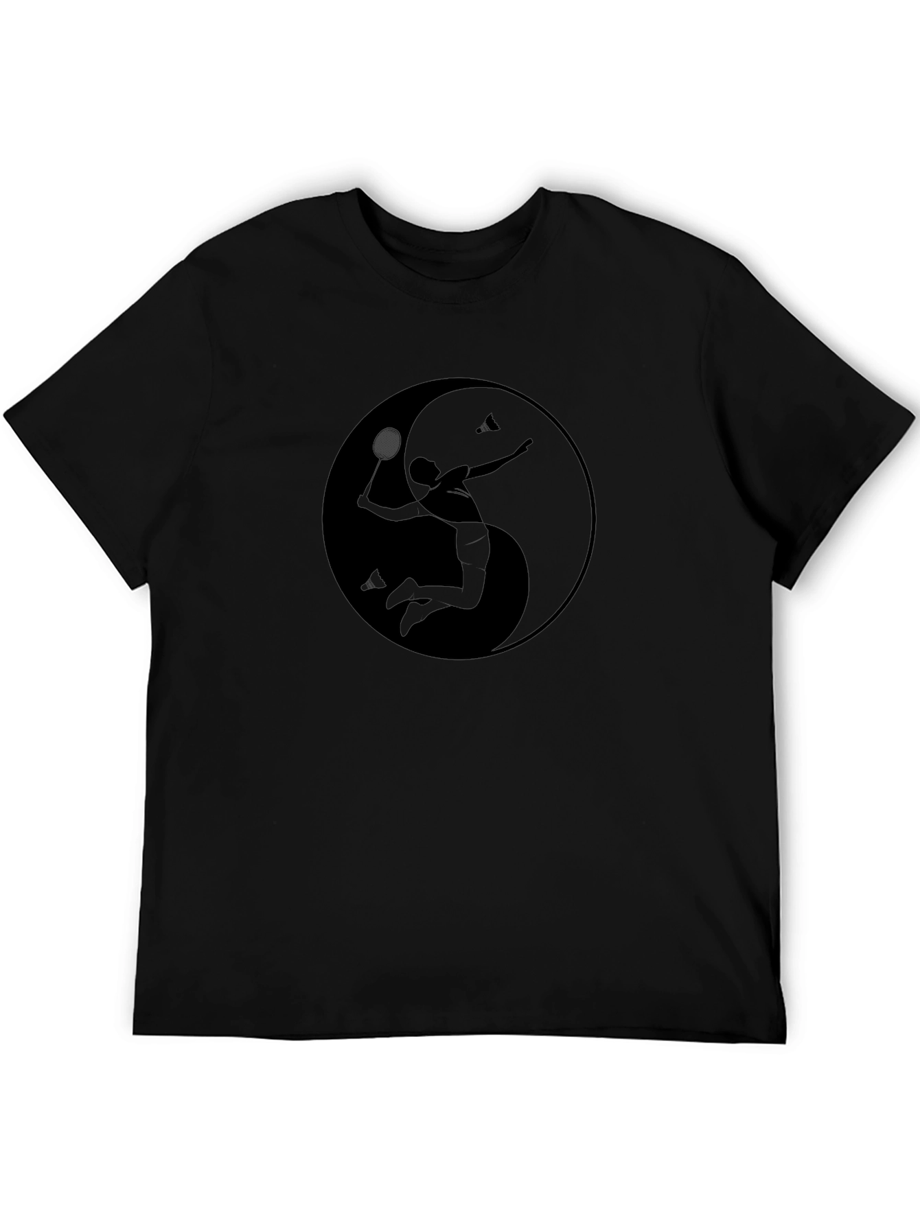 Yin Yang Badminton Graphic Tee