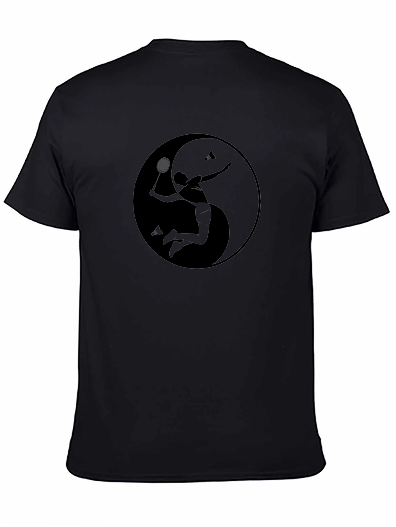 Yin Yang Badminton Graphic Tee