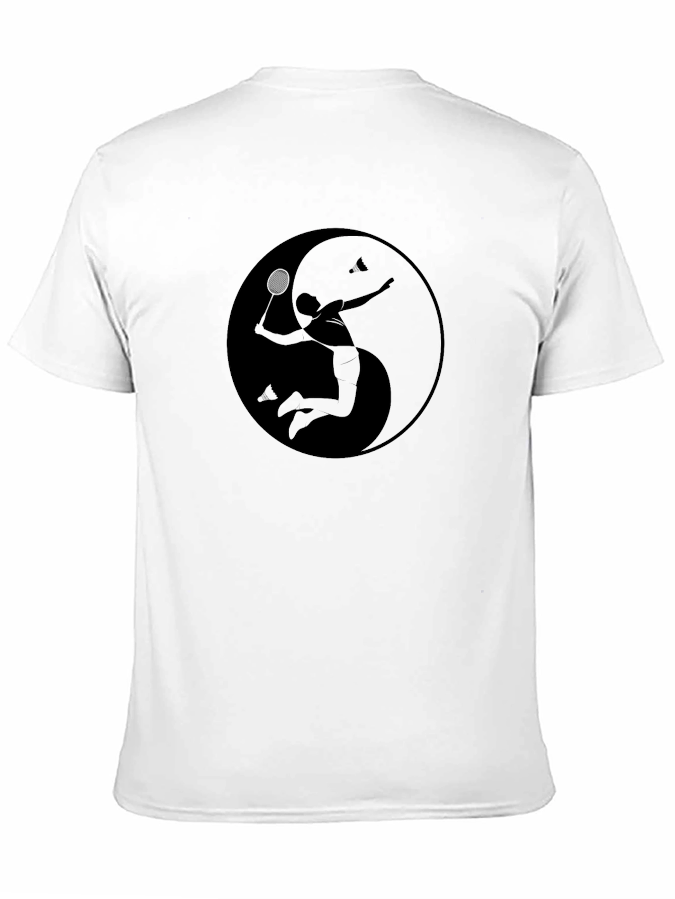 Yin Yang Badminton Graphic Tee