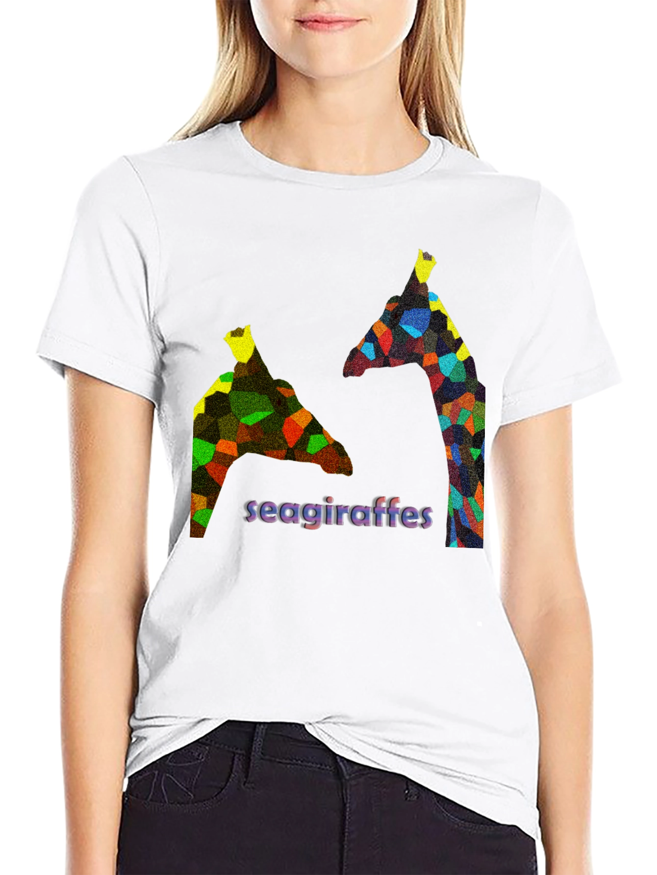 Seagiraffes Graphic T-Shirt - Black