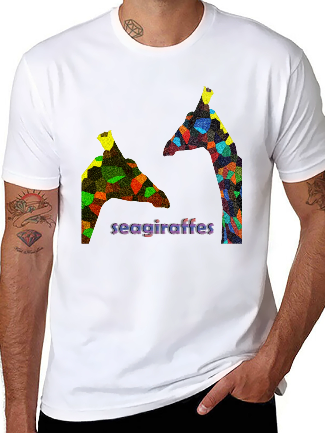 Seagiraffes Graphic T-Shirt - Black