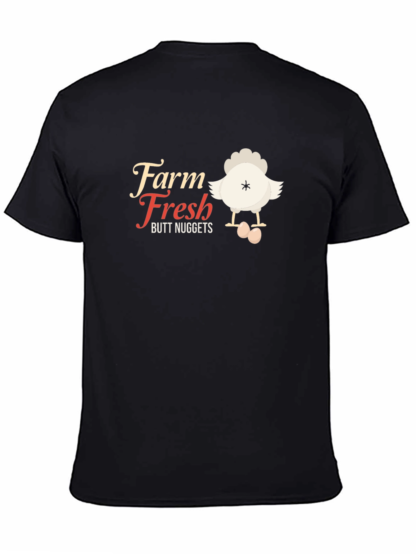 Farm Fresh Butt Nuggets Funny Chicken T-Shirt
