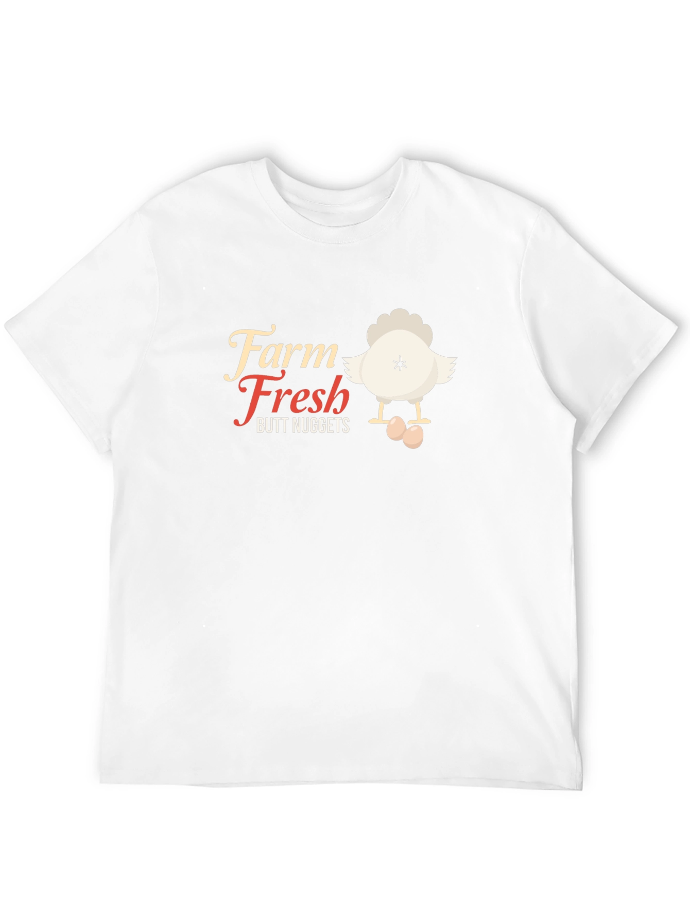 Farm Fresh Butt Nuggets Funny Chicken T-Shirt