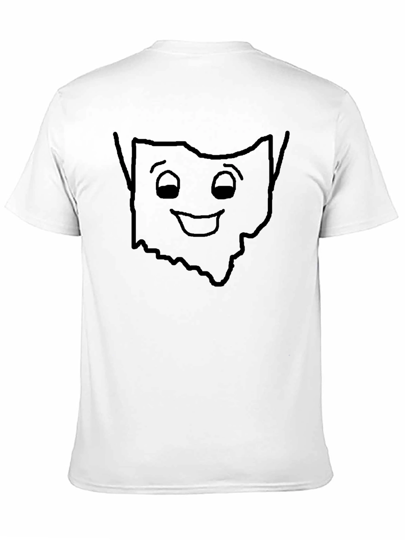Ohio State Outline Graphic T-Shirt - Black