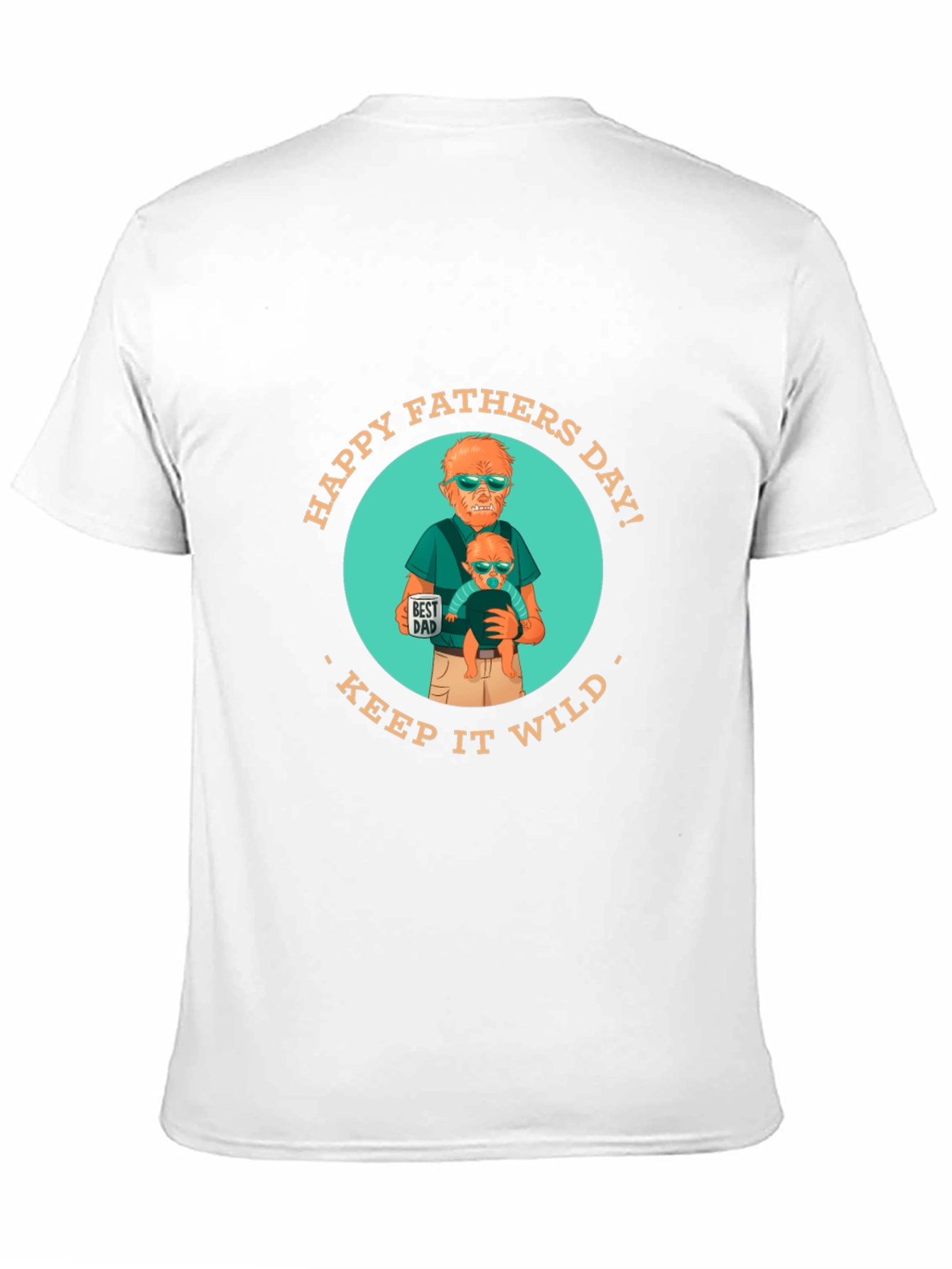 Happy Fathers Day Keep it Wild Graphic T-Shirt