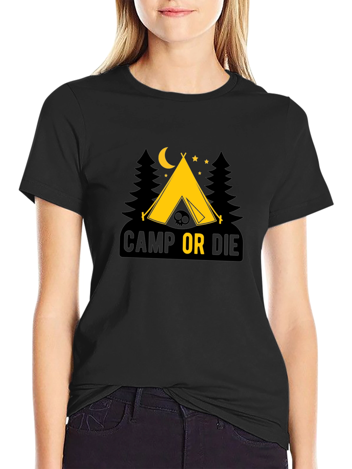 Camp or Die Tee - Adventure Awaits
