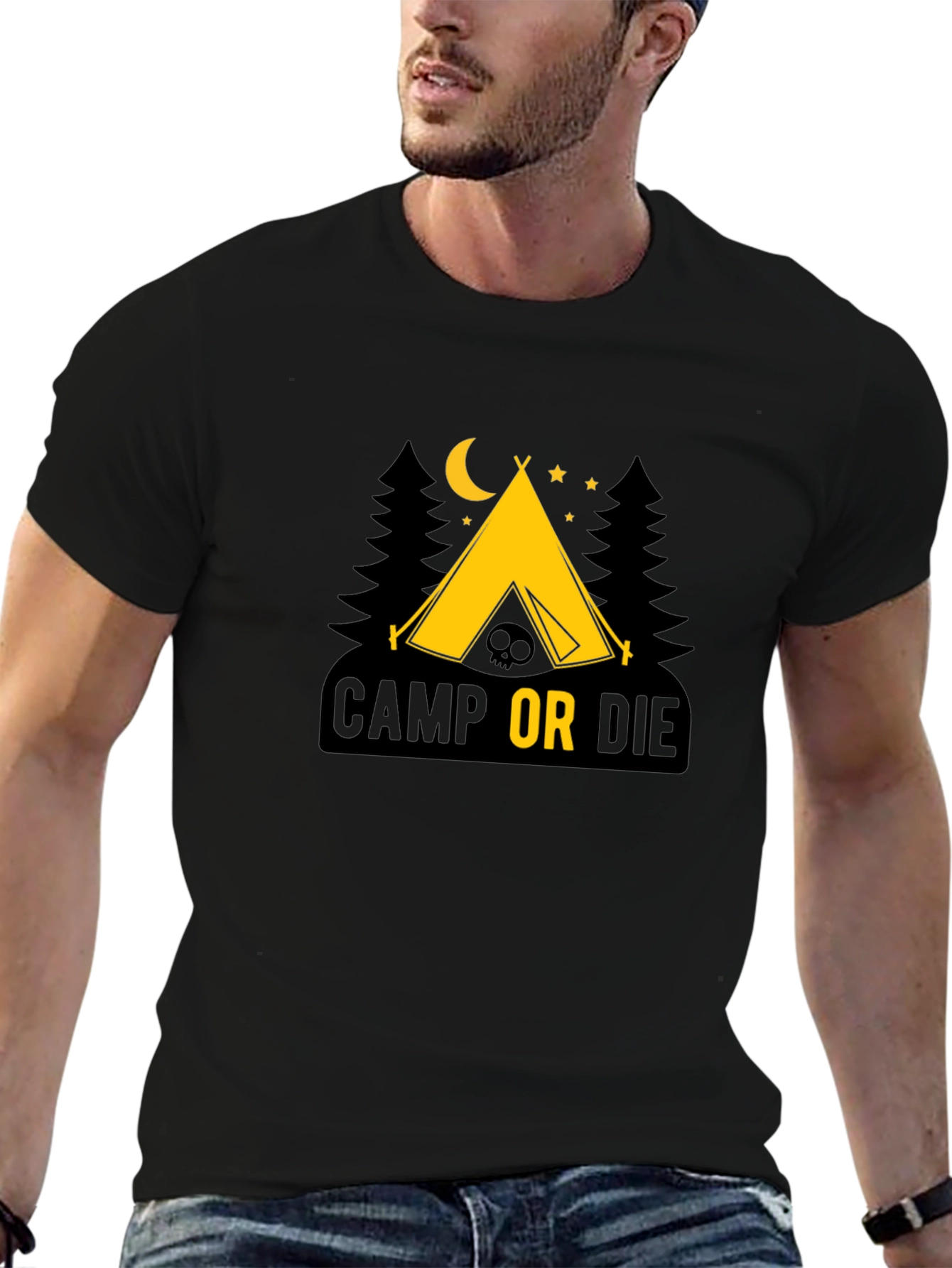 Camp or Die Tee - Adventure Awaits