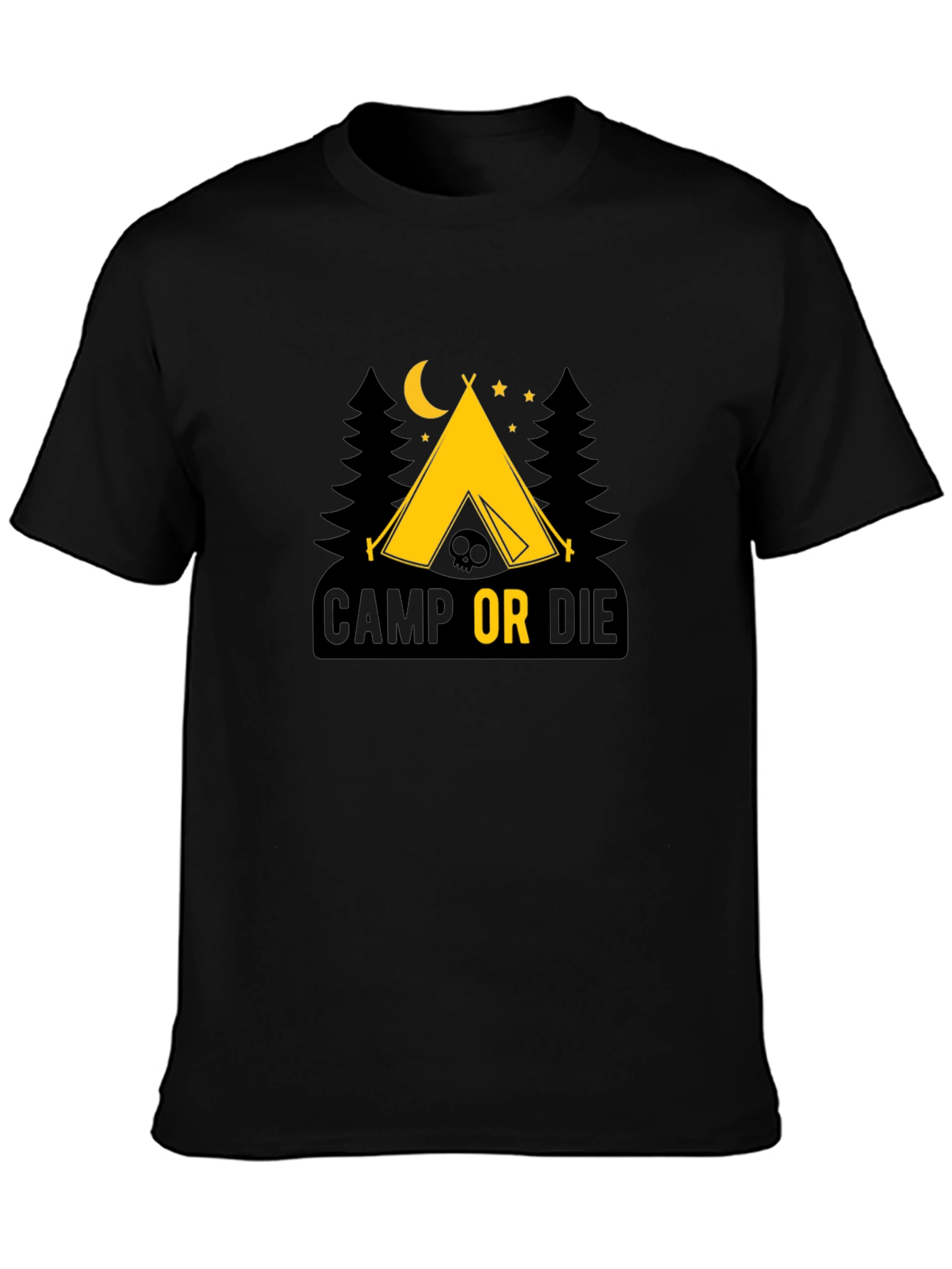 Camp or Die Tee - Adventure Awaits