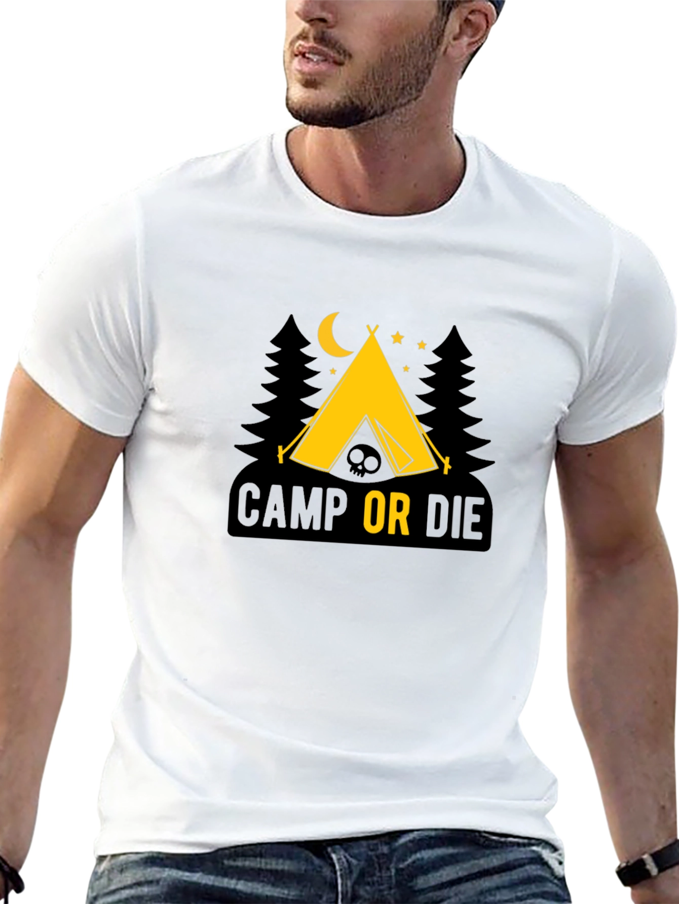 Camp or Die Tee - Adventure Awaits