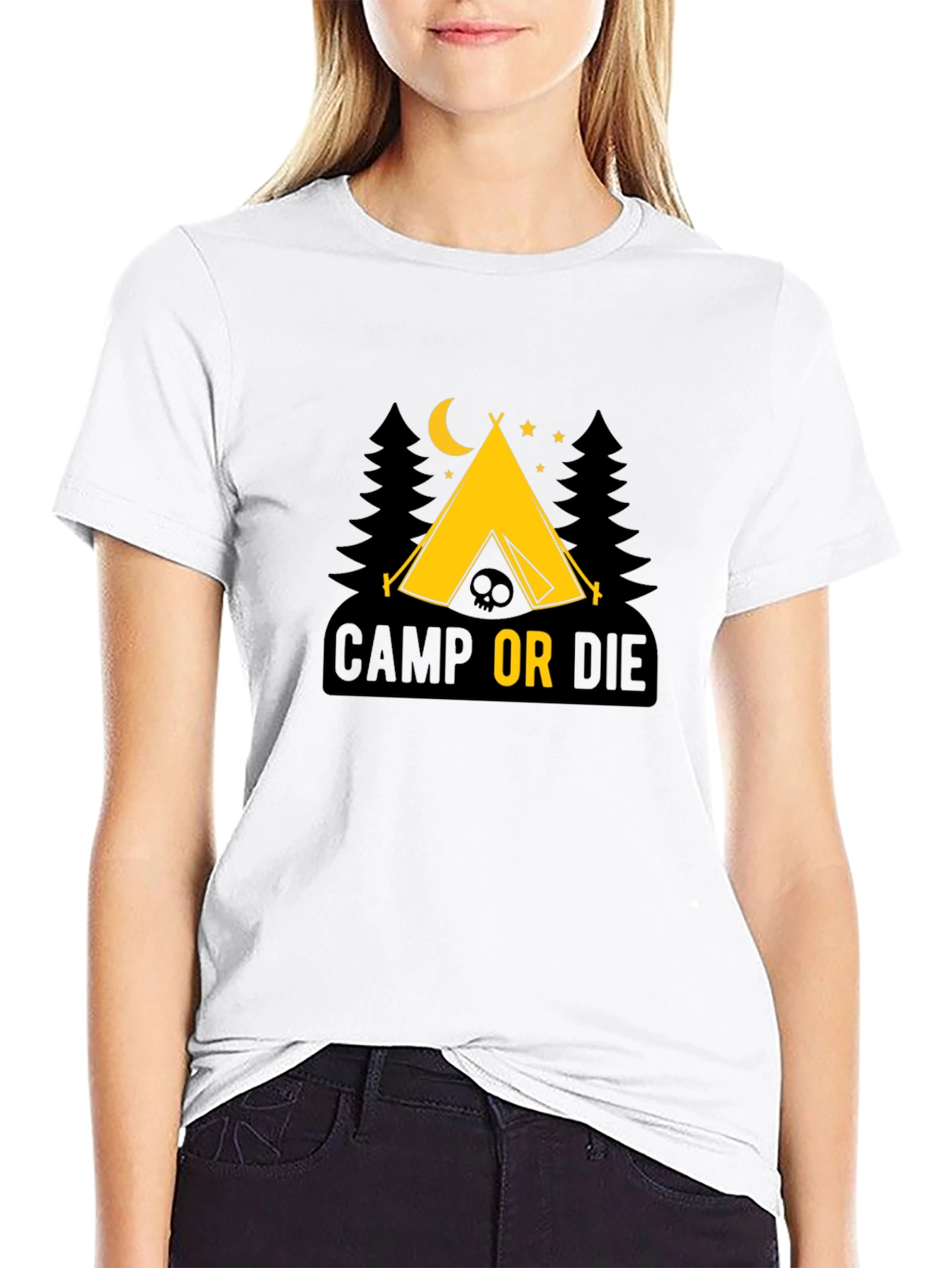 Camp or Die Tee - Adventure Awaits