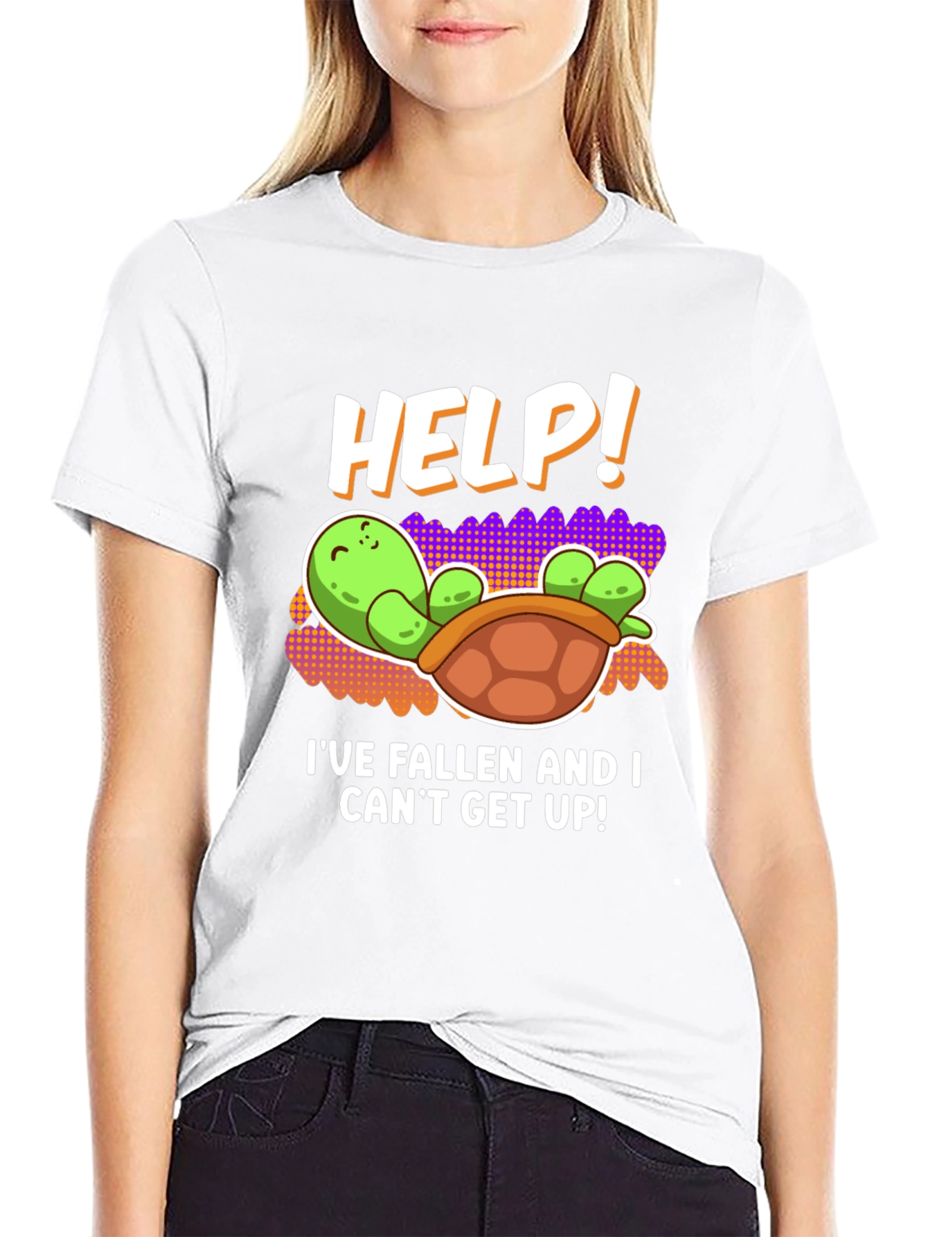 Help! Turtle Tee - Ive Fallen Humor T-Shirt