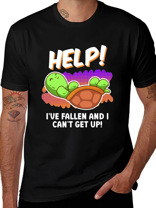 Help! Turtle Tee - Ive Fallen Humor T-Shirt