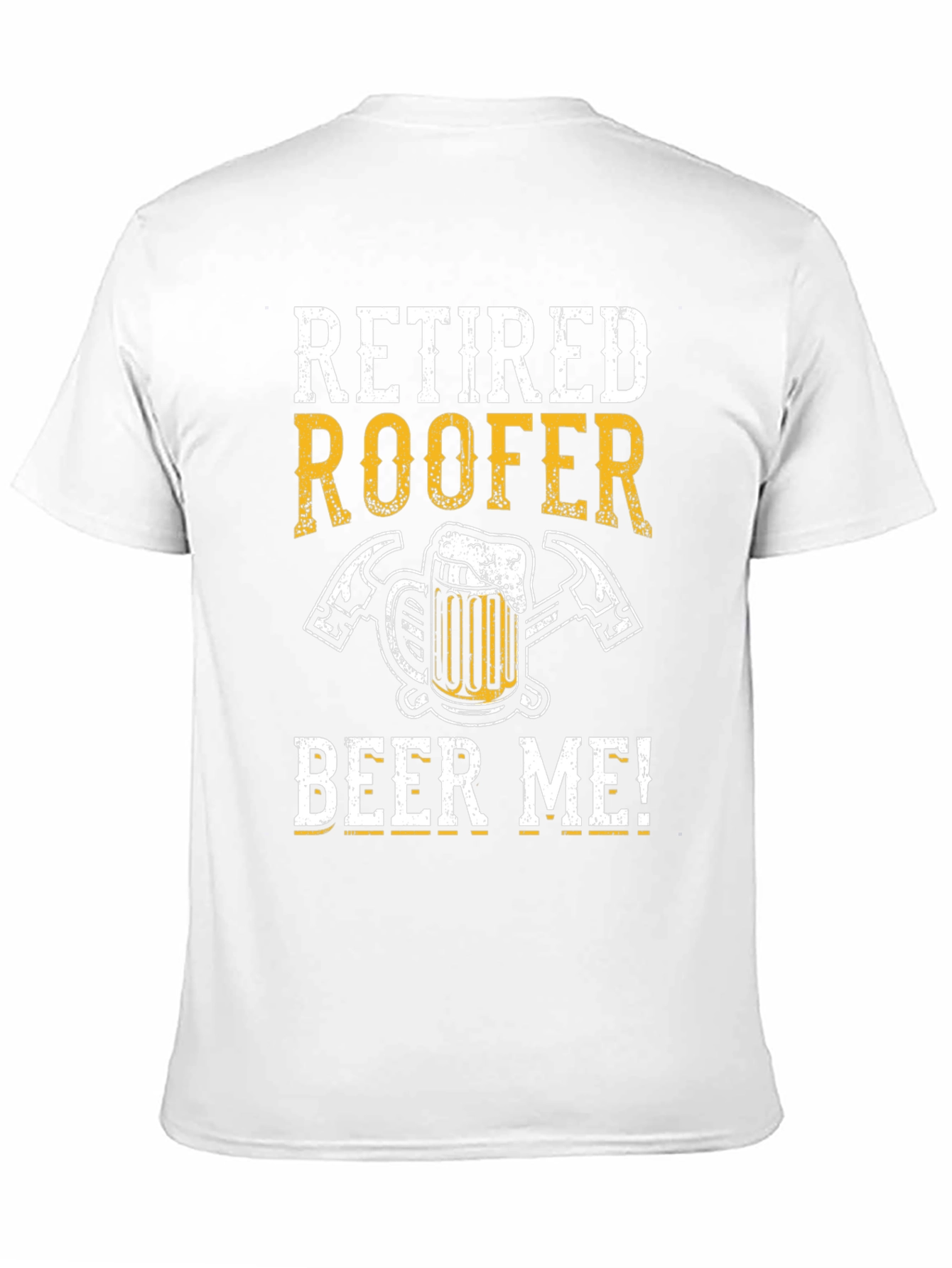 Retired Roofer Beer T-Shirt Funny Retirement Gift