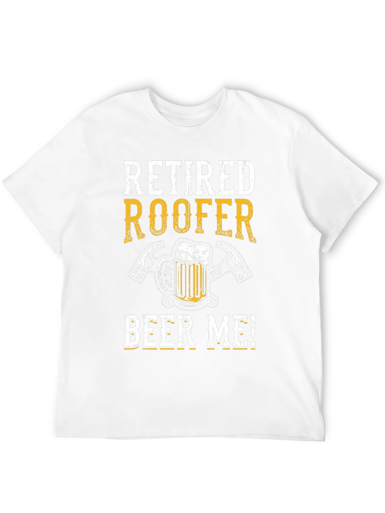 Retired Roofer Beer T-Shirt Funny Retirement Gift