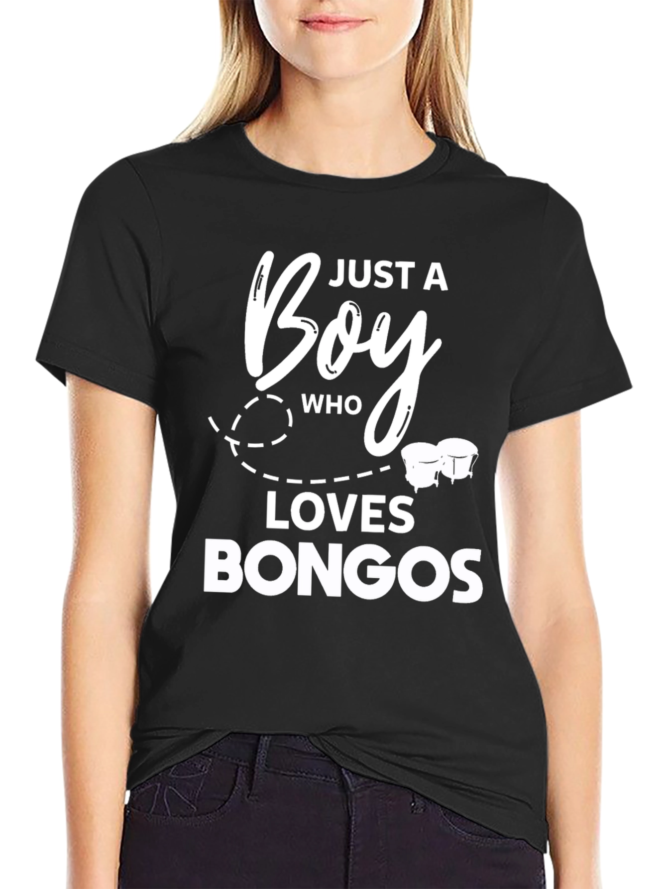 Boy Who Loves Bongos T-Shirt - Music Lover Tee