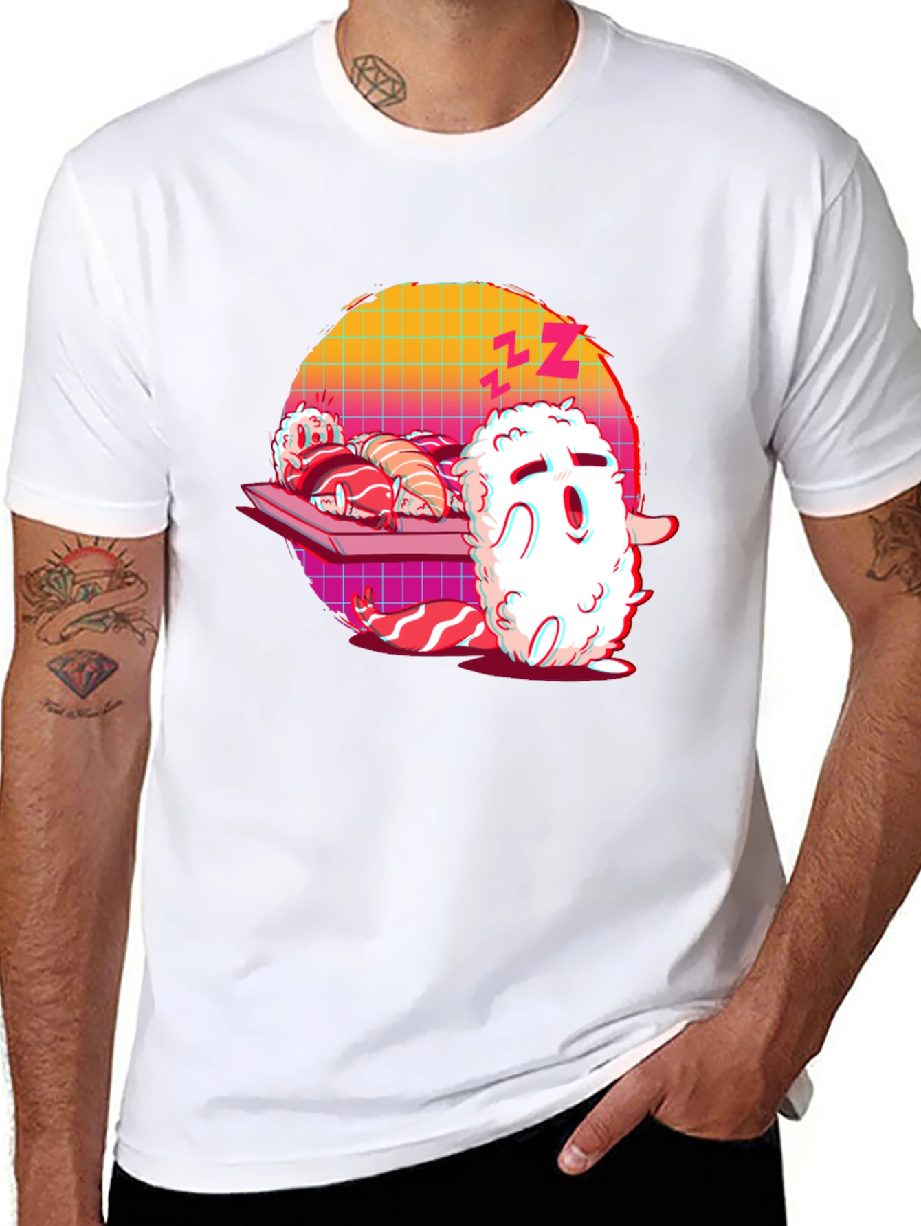 Sushi Nap T-Shirt - Unique Kawaii Style