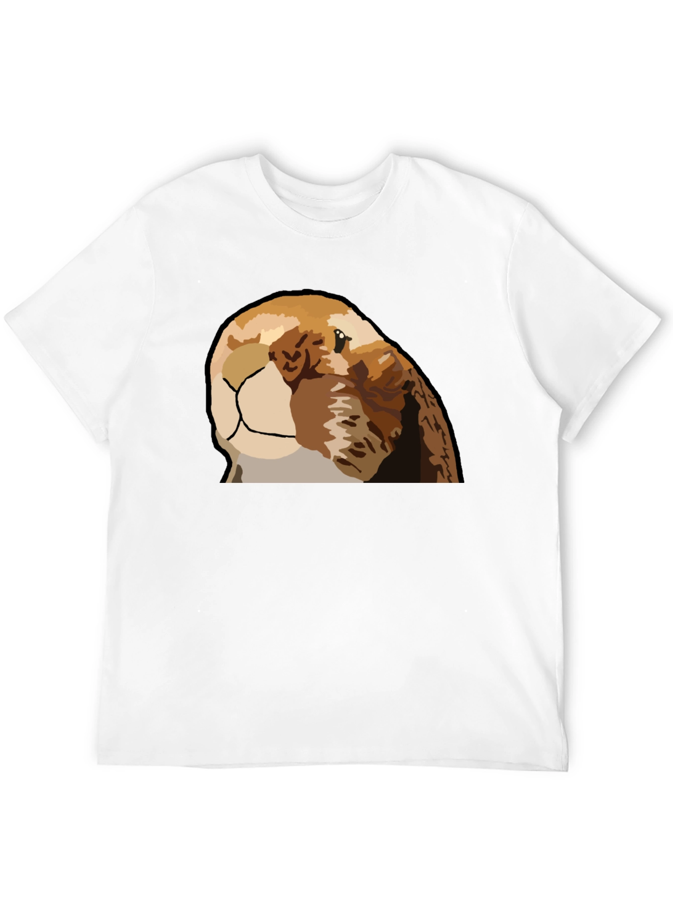 Otter Graphic Tee - Black Casual T-Shirt