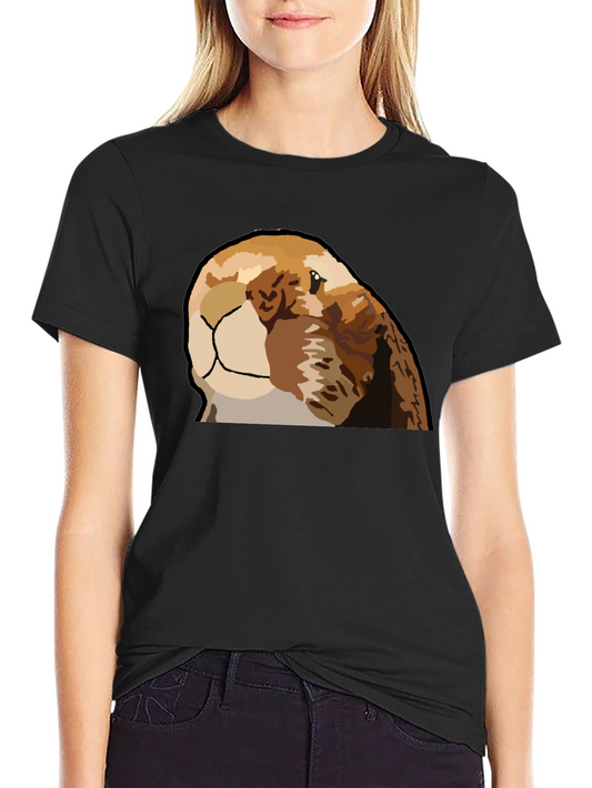Otter Graphic Tee - Black Casual T-Shirt