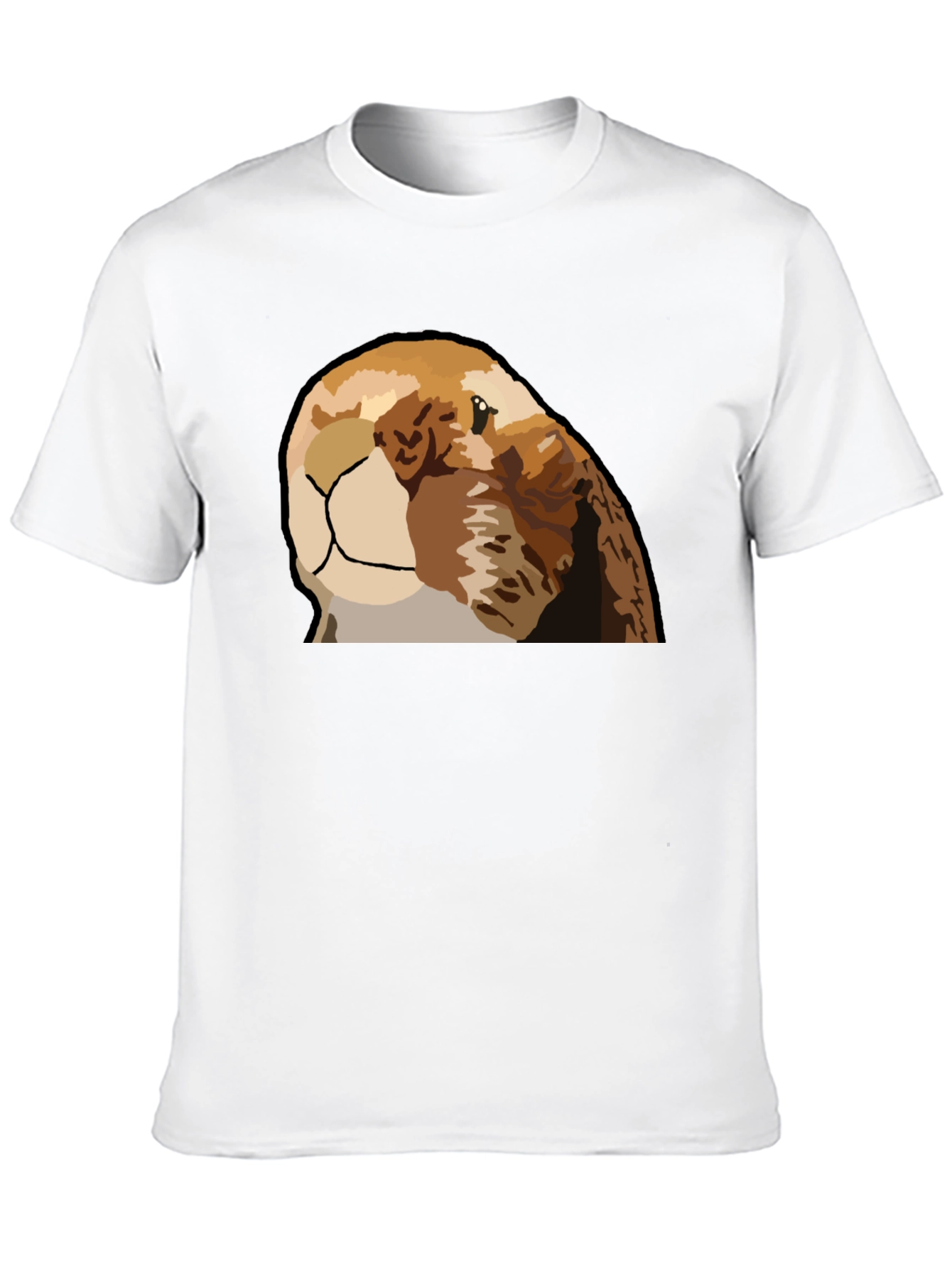 Otter Graphic Tee - Black Casual T-Shirt