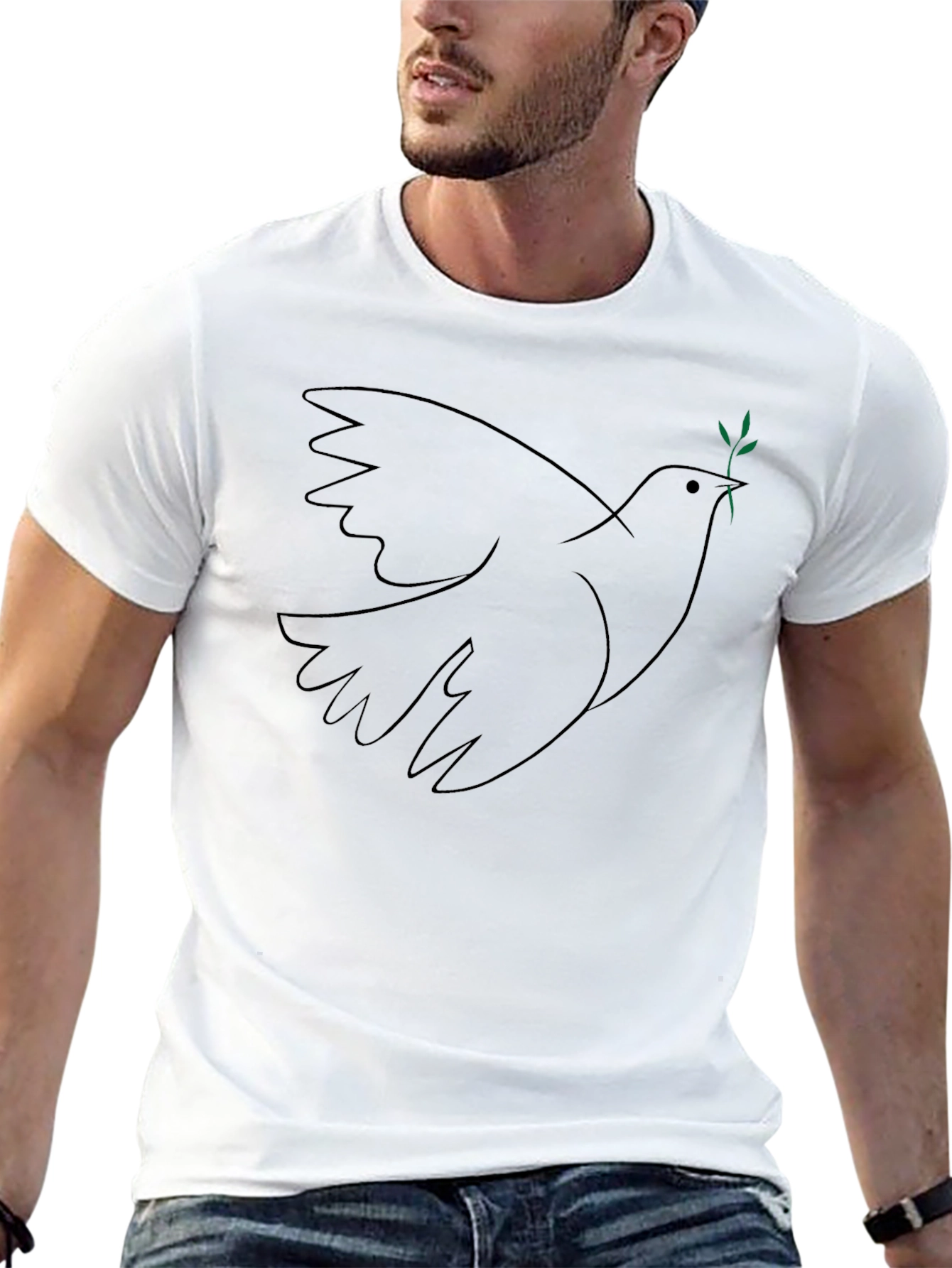 Dove Peace T-Shirt - Black