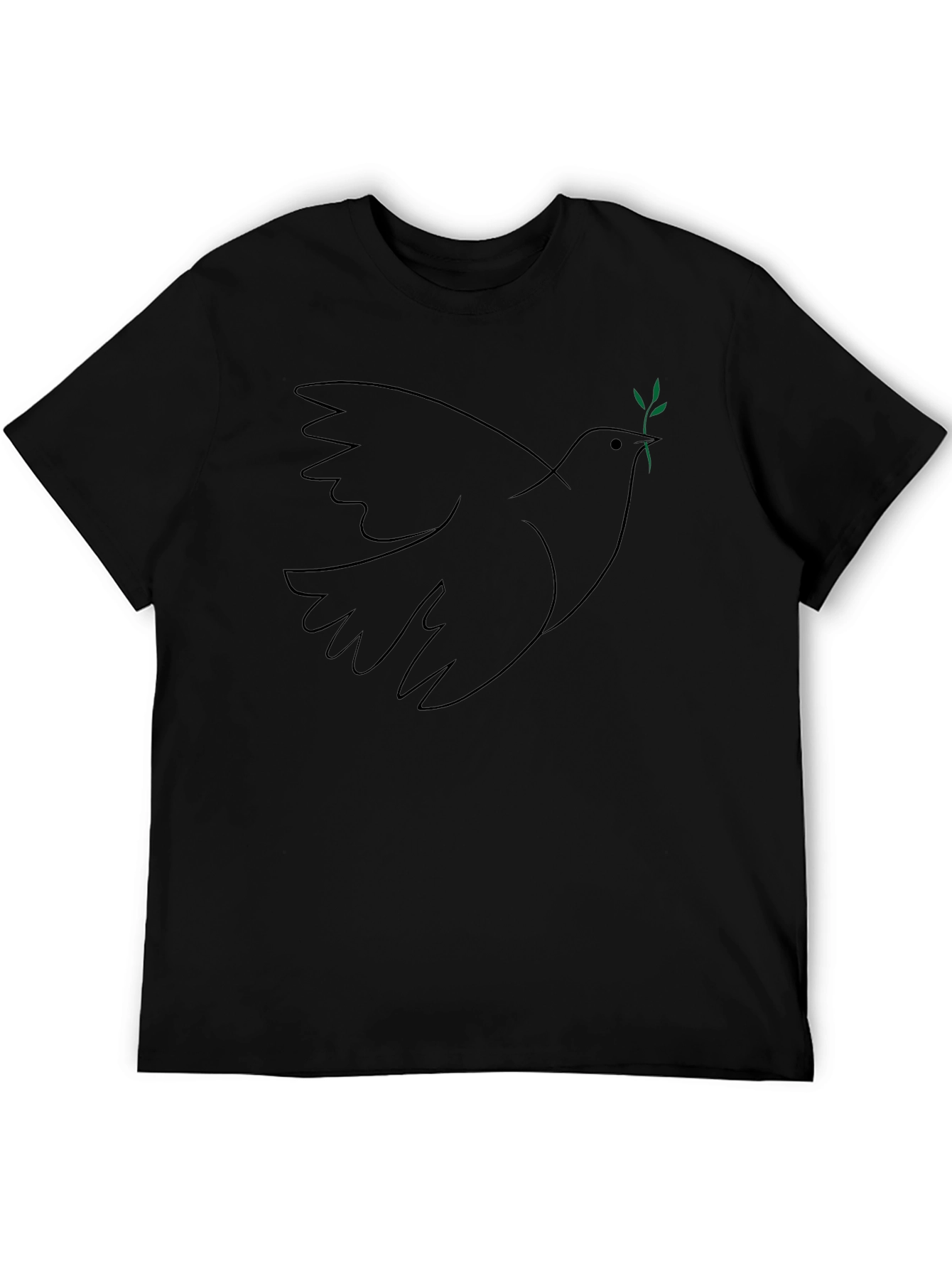 Dove Peace T-Shirt - Black