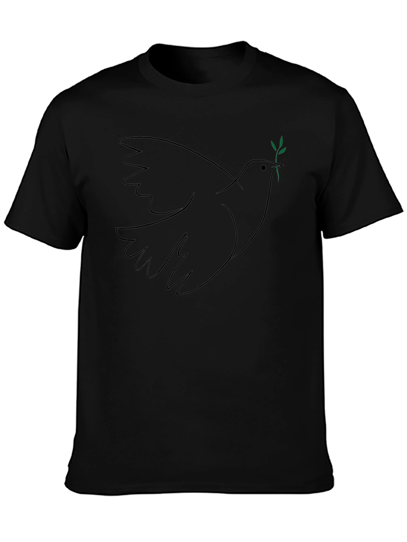 Dove Peace T-Shirt - Black