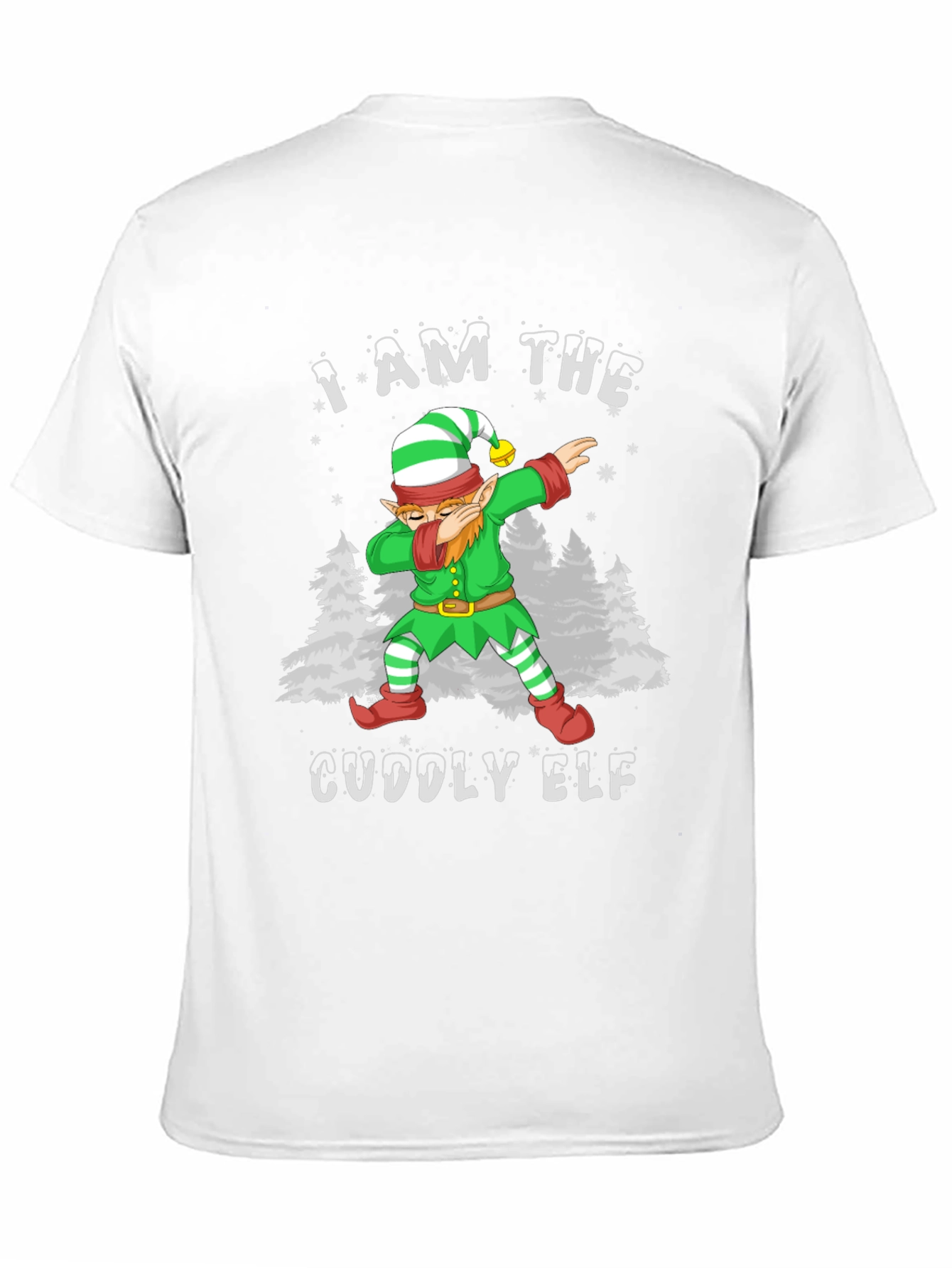 Cuddly Elf Christmas T-Shirt - Holiday Dab Design