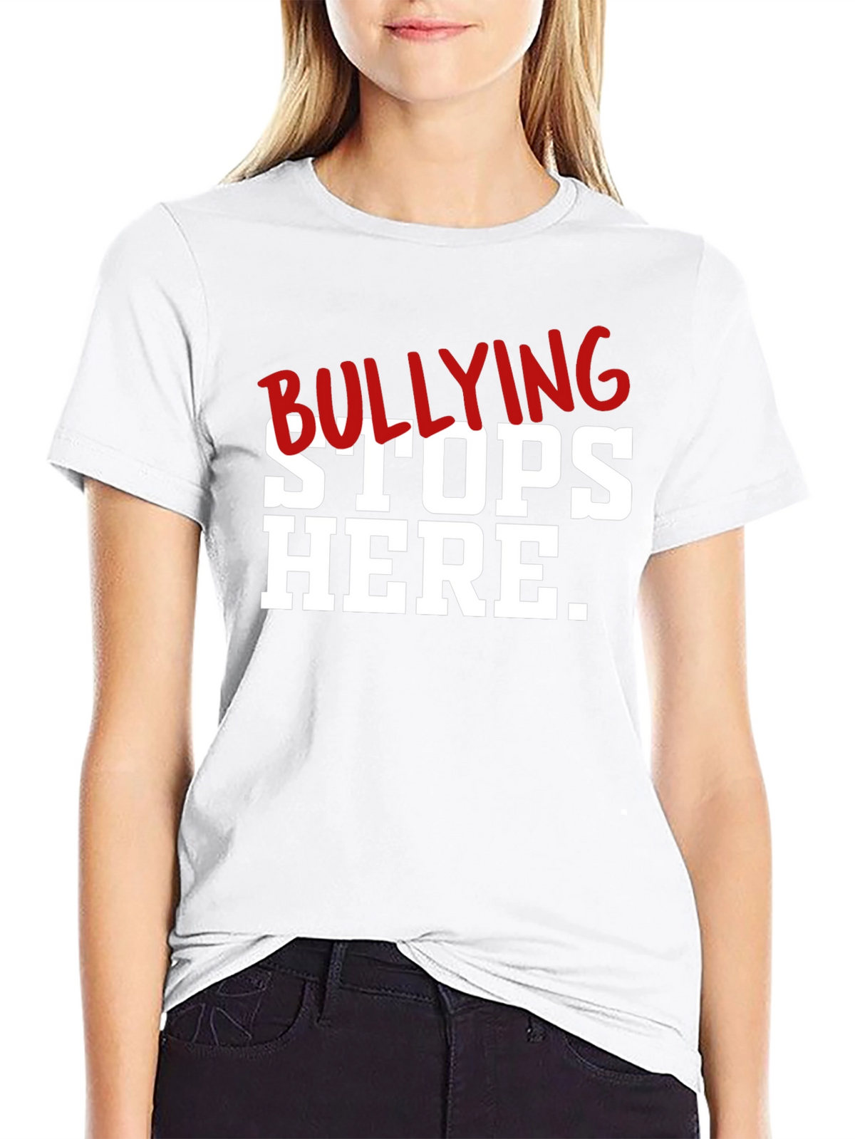 Bullying Stops Here Graphic T-Shirt