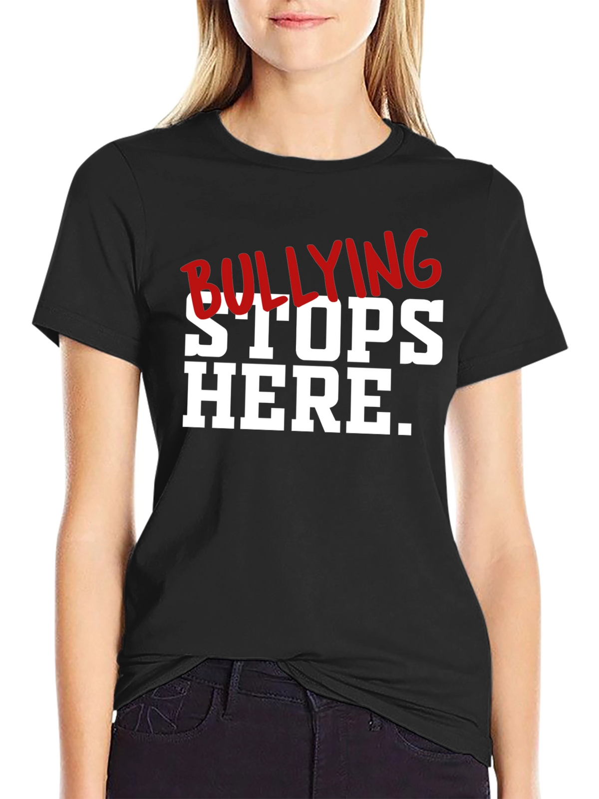 Bullying Stops Here Graphic T-Shirt