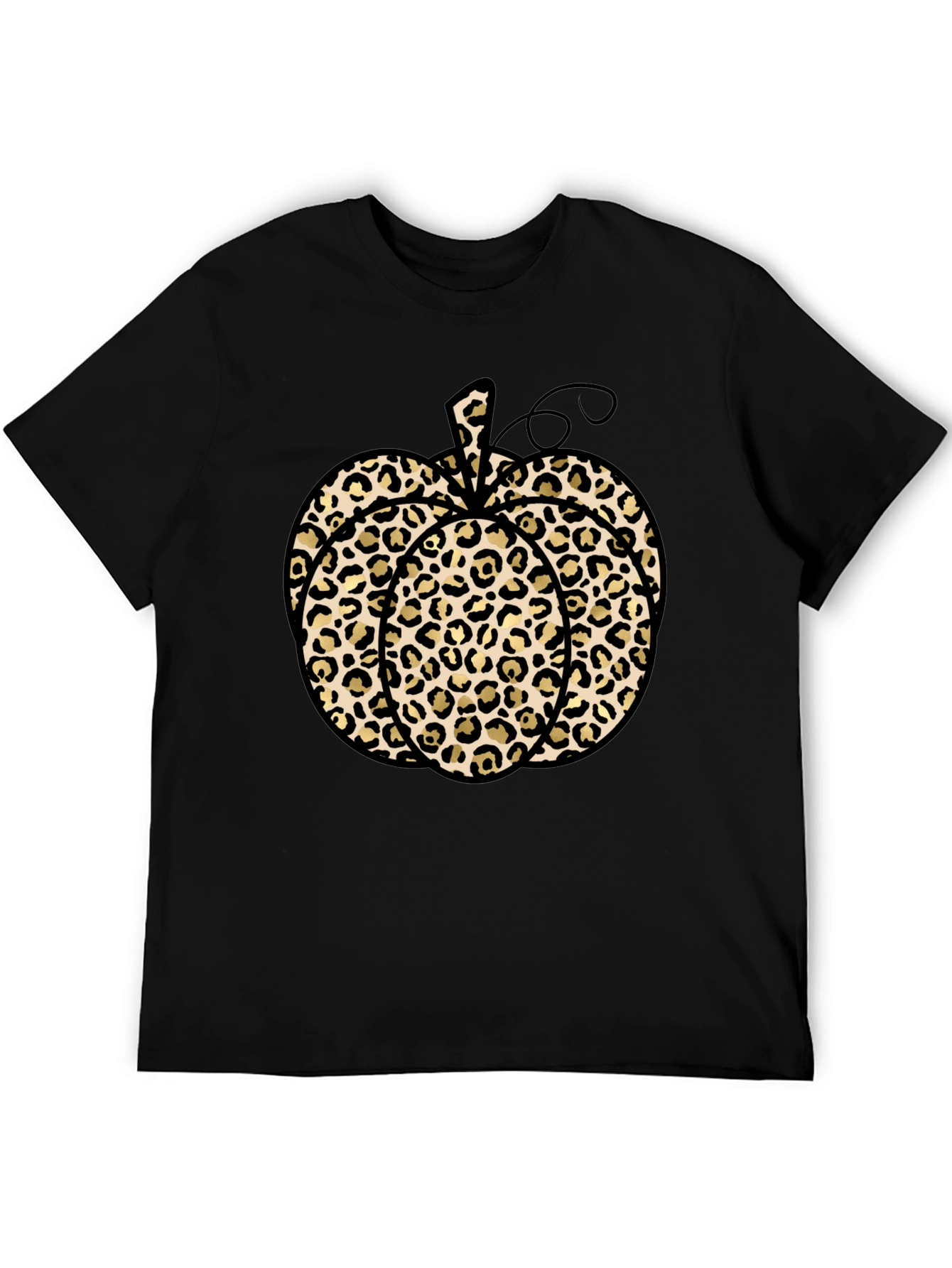 Leopard Print Pumpkin T-Shirt