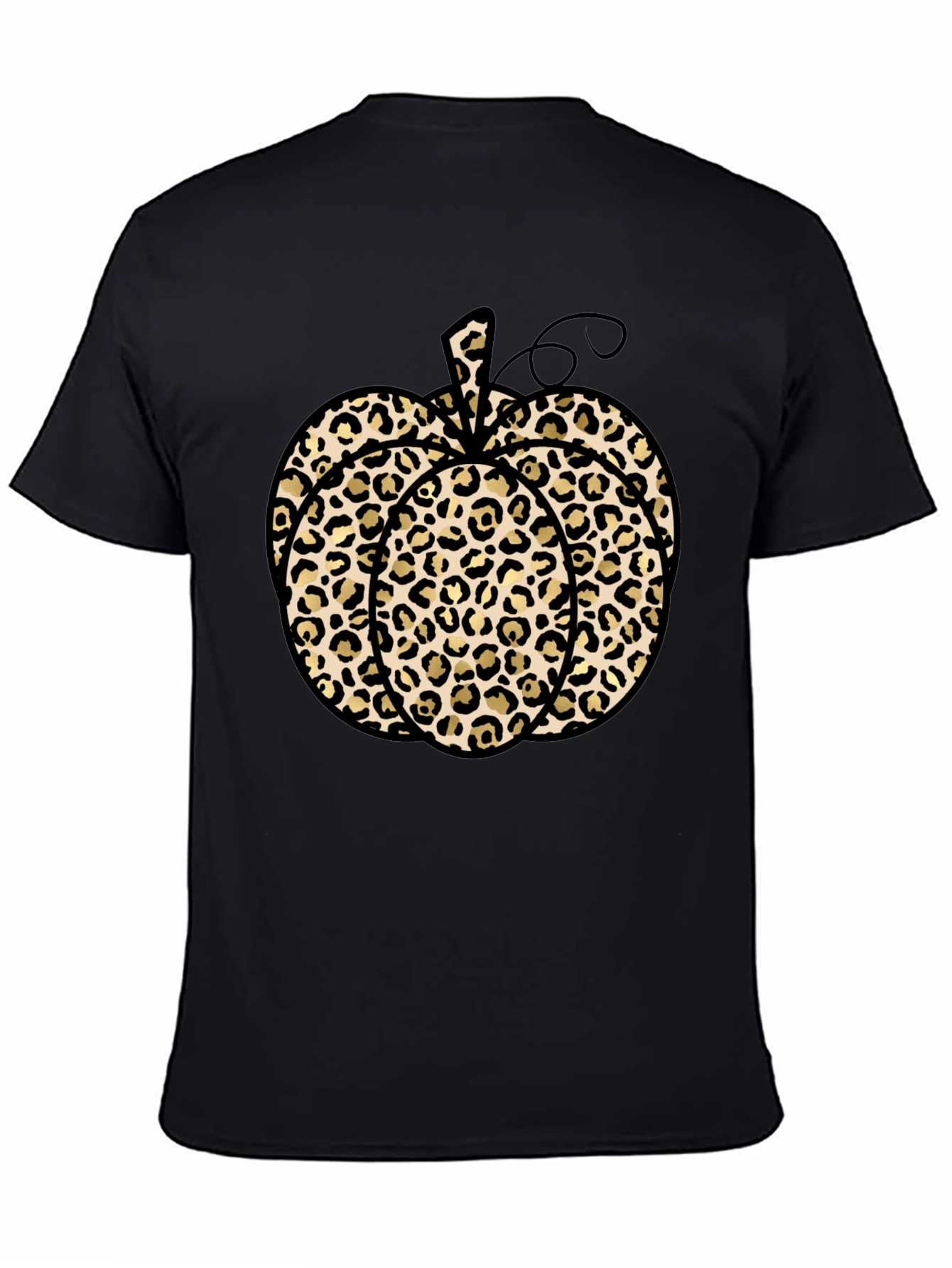 Leopard Print Pumpkin T-Shirt