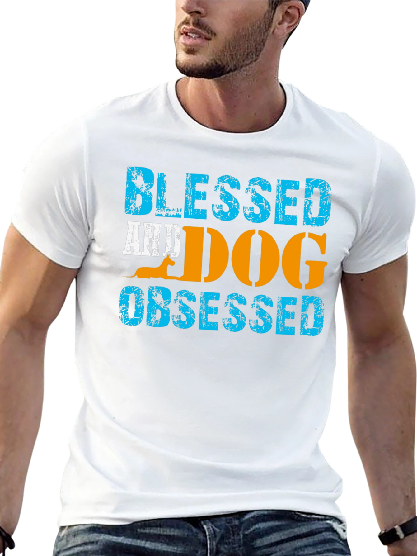 Blessed and Dog Obsessed Graphic T-Shirt