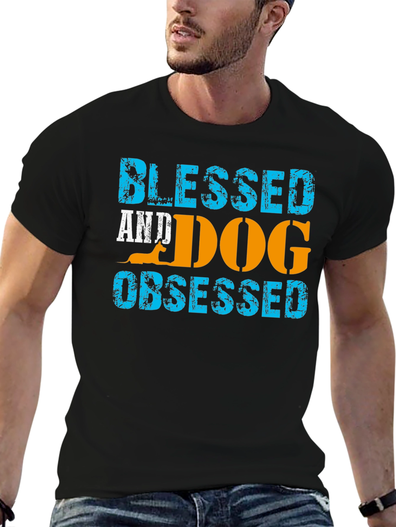 Blessed and Dog Obsessed Graphic T-Shirt