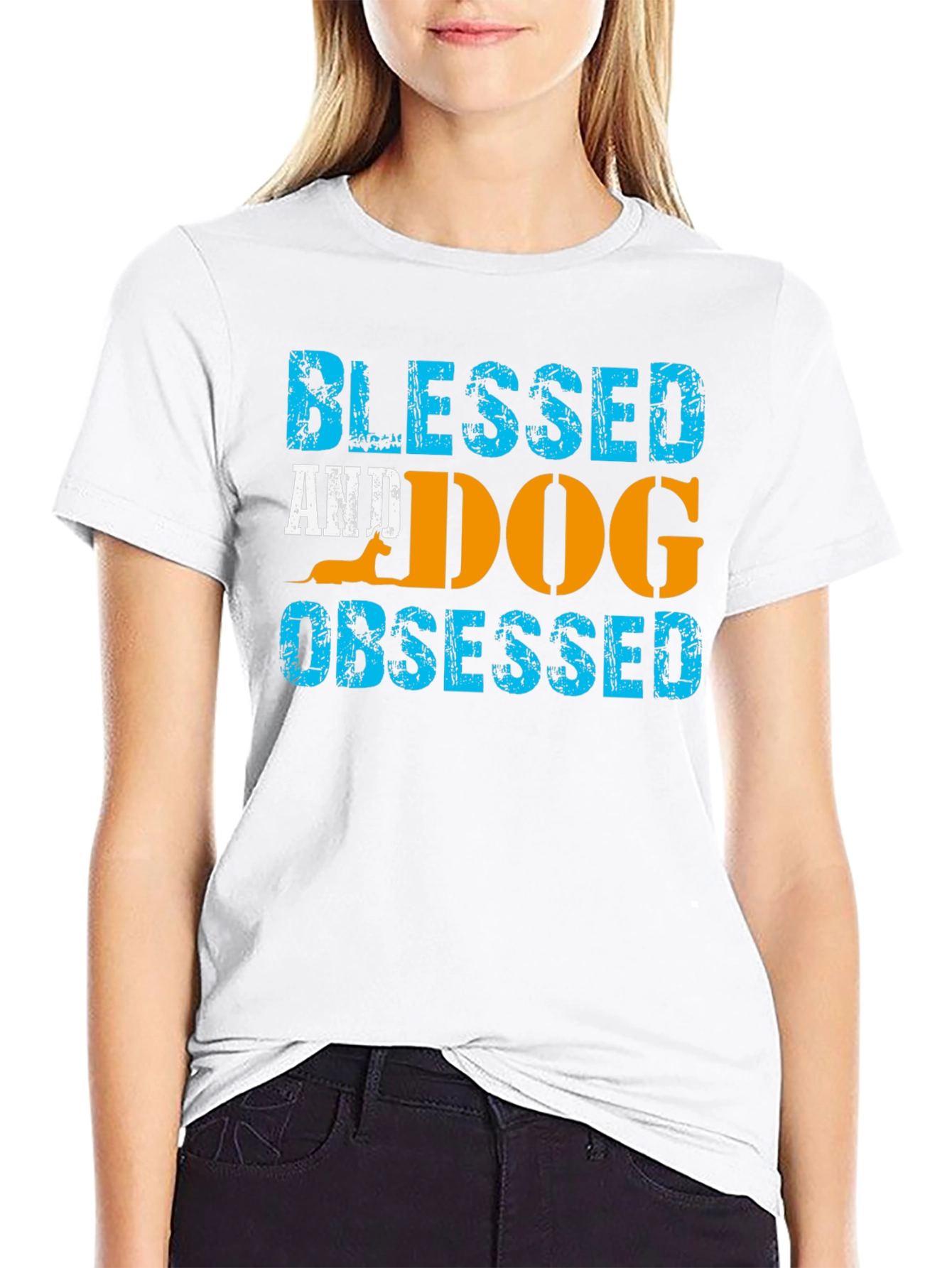 Blessed and Dog Obsessed Graphic T-Shirt