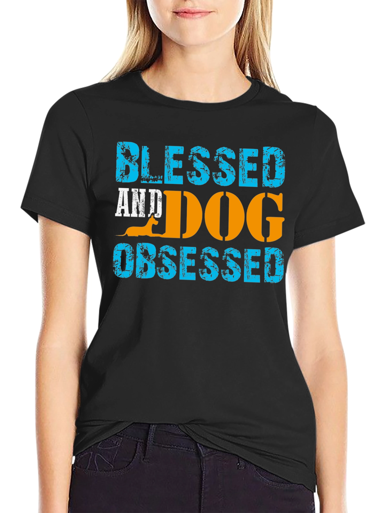 Blessed and Dog Obsessed Graphic T-Shirt