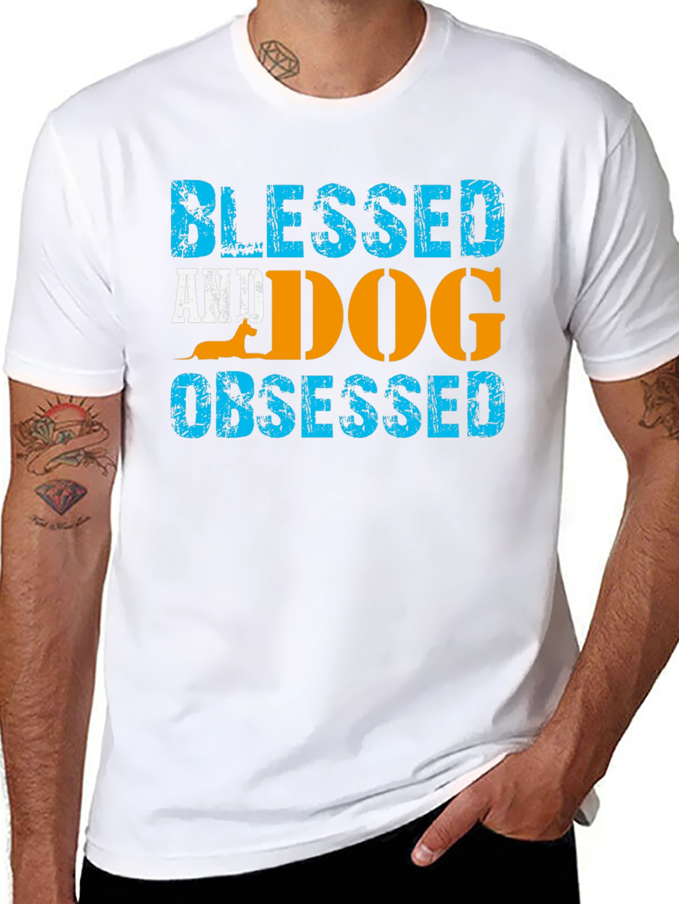 Blessed and Dog Obsessed Graphic T-Shirt