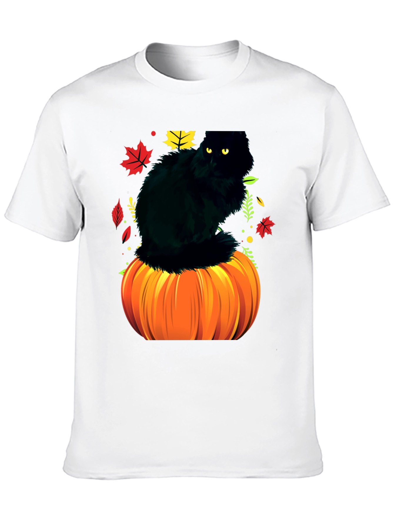 Halloween Cat Pumpkin T-Shirt