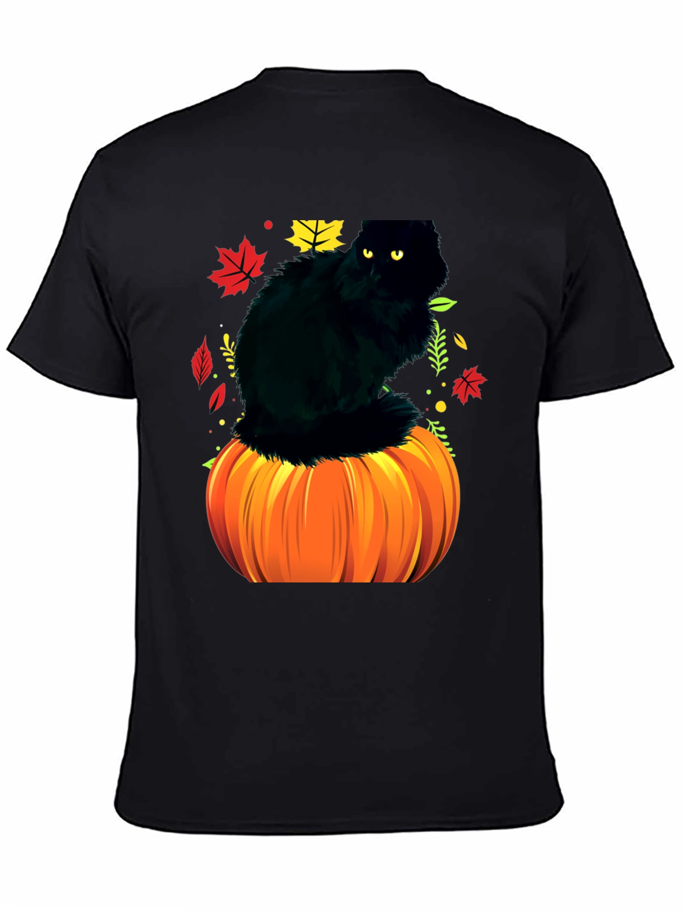 Halloween Cat Pumpkin T-Shirt