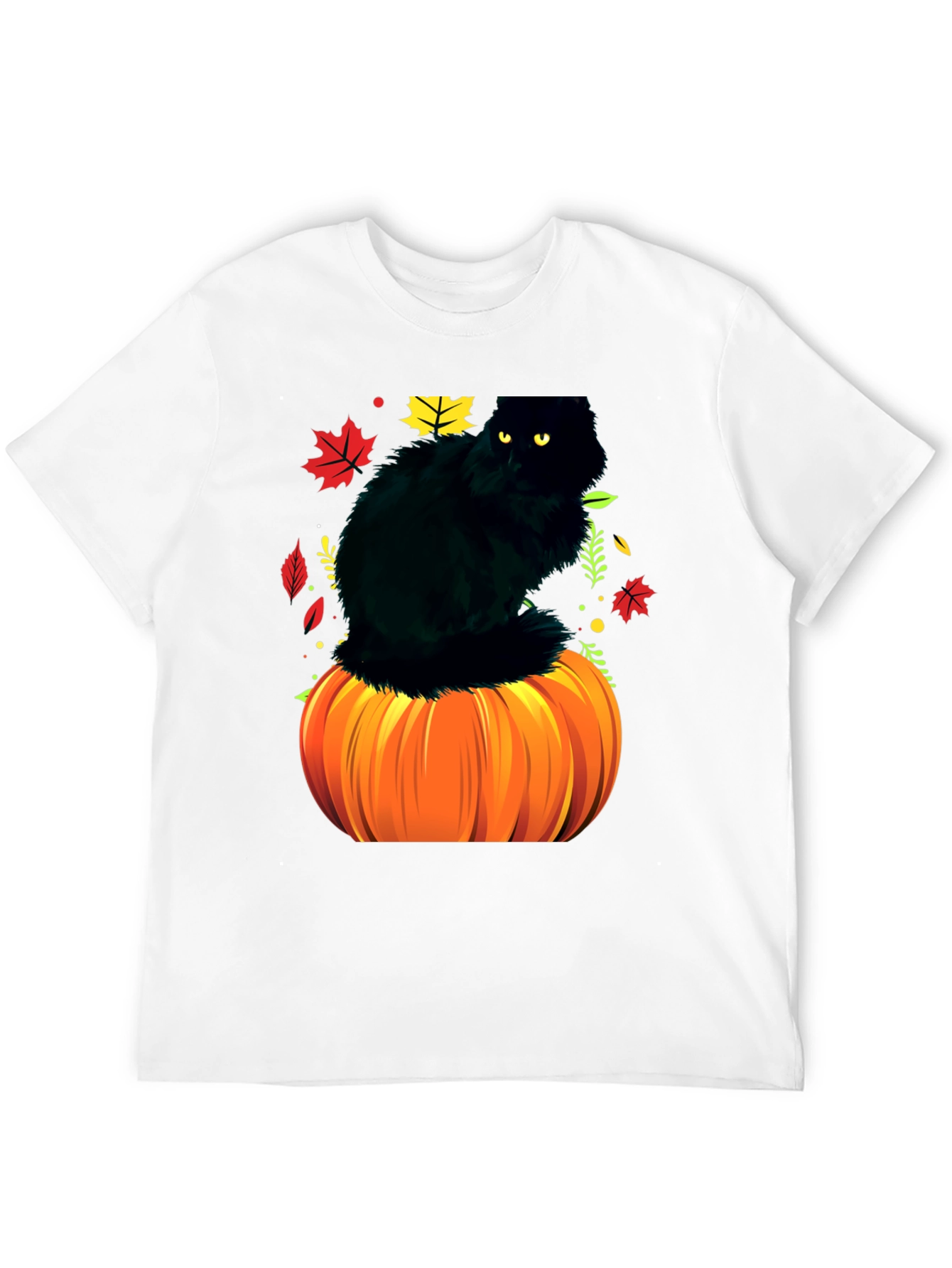 Halloween Cat Pumpkin T-Shirt