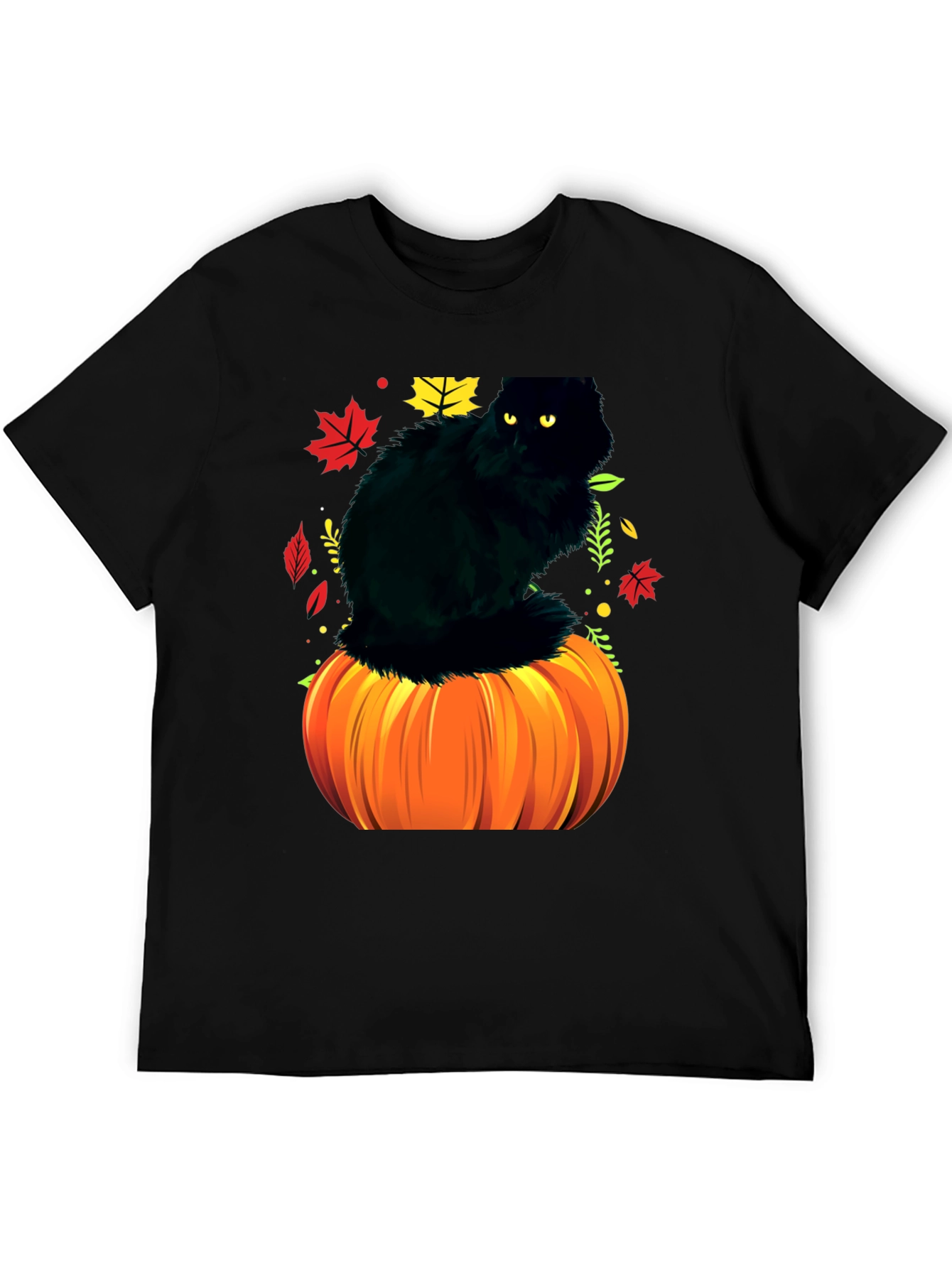 Halloween Cat Pumpkin T-Shirt