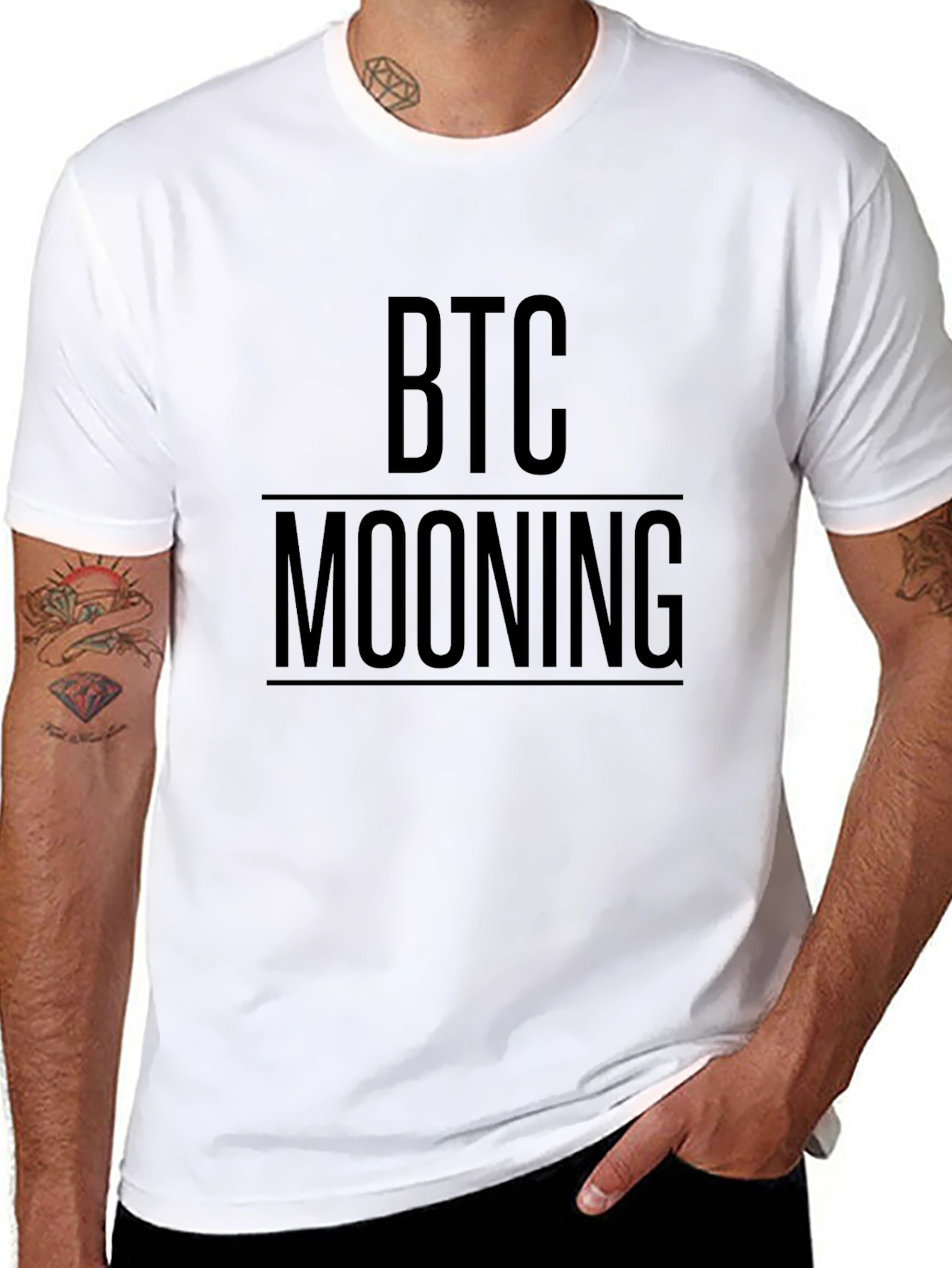 BTC Mooning Black T-Shirt