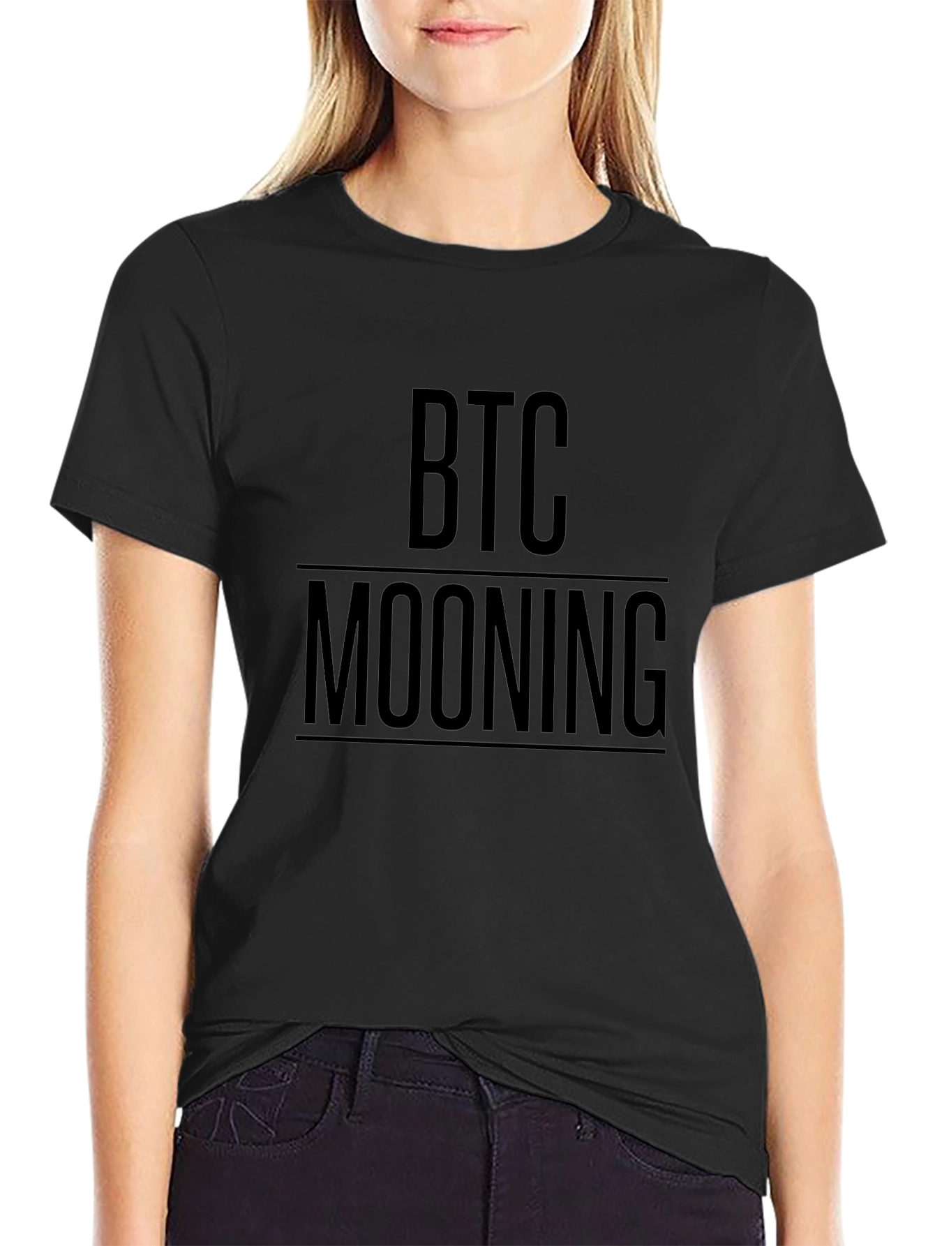 BTC Mooning Black T-Shirt