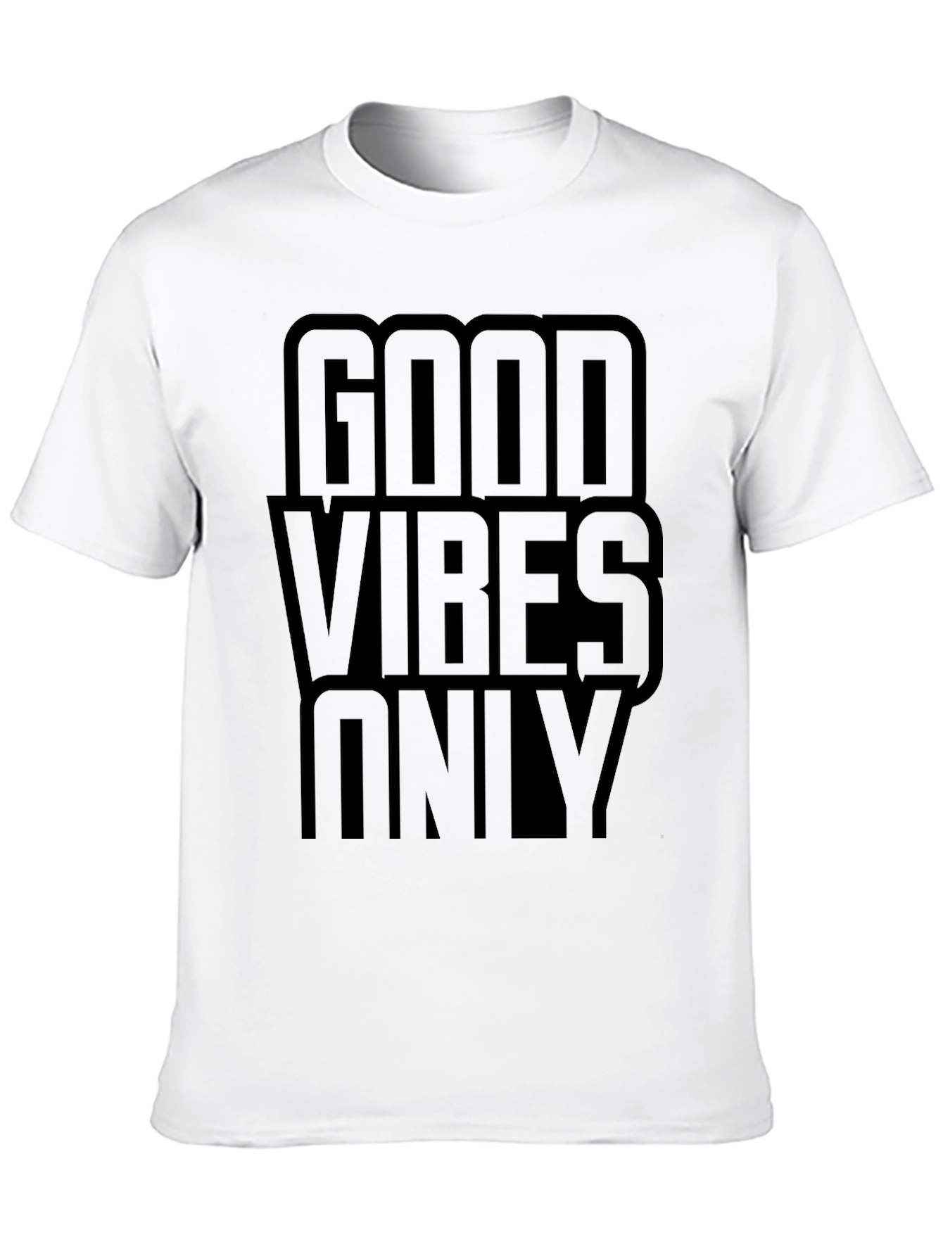 Good Vibes Only Black Graphic T-Shirt