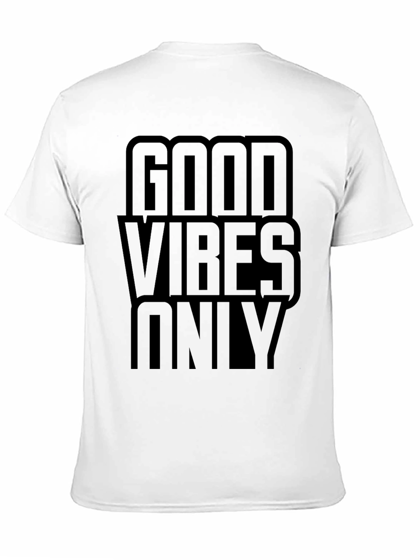 Good Vibes Only Black Graphic T-Shirt