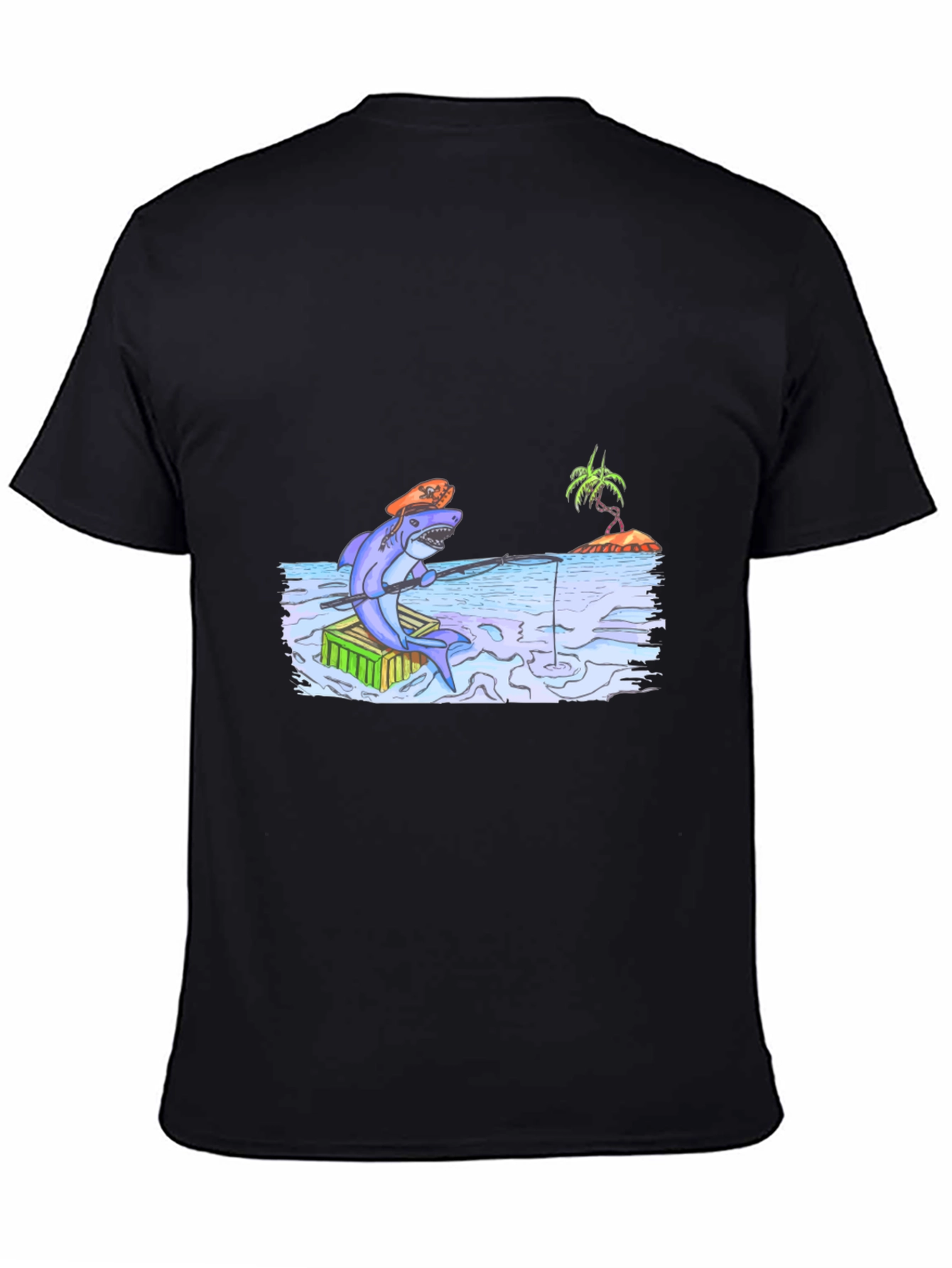 Shark Fisherman Graphic T-Shirt